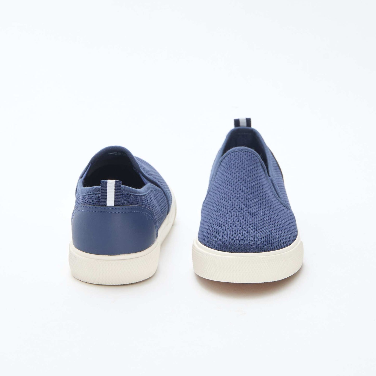 Plain Mesh Slip-On Low Top Sneakers BLUE