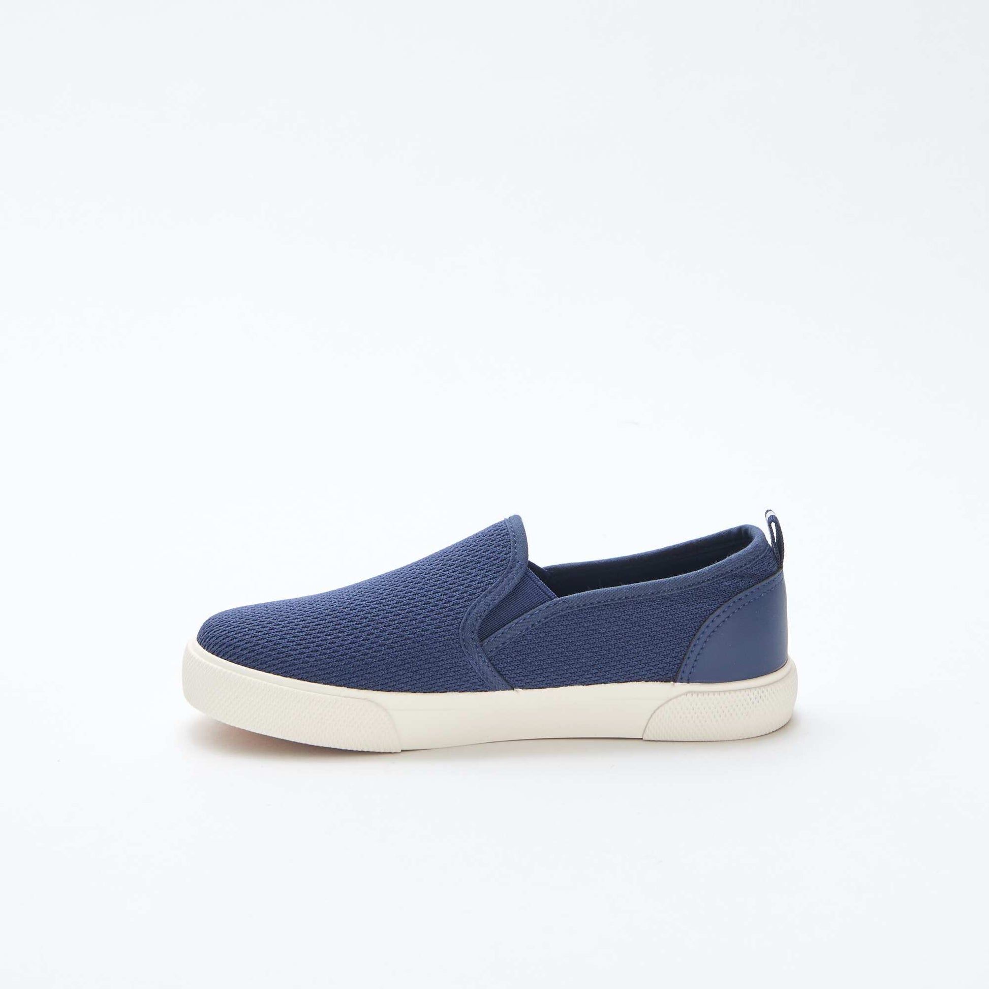 Plain Mesh Slip-On Low Top Sneakers BLUE