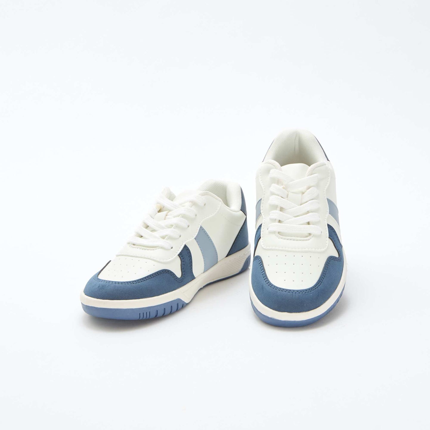 Tricolour Reinforced Low-Top Trainers BLUE