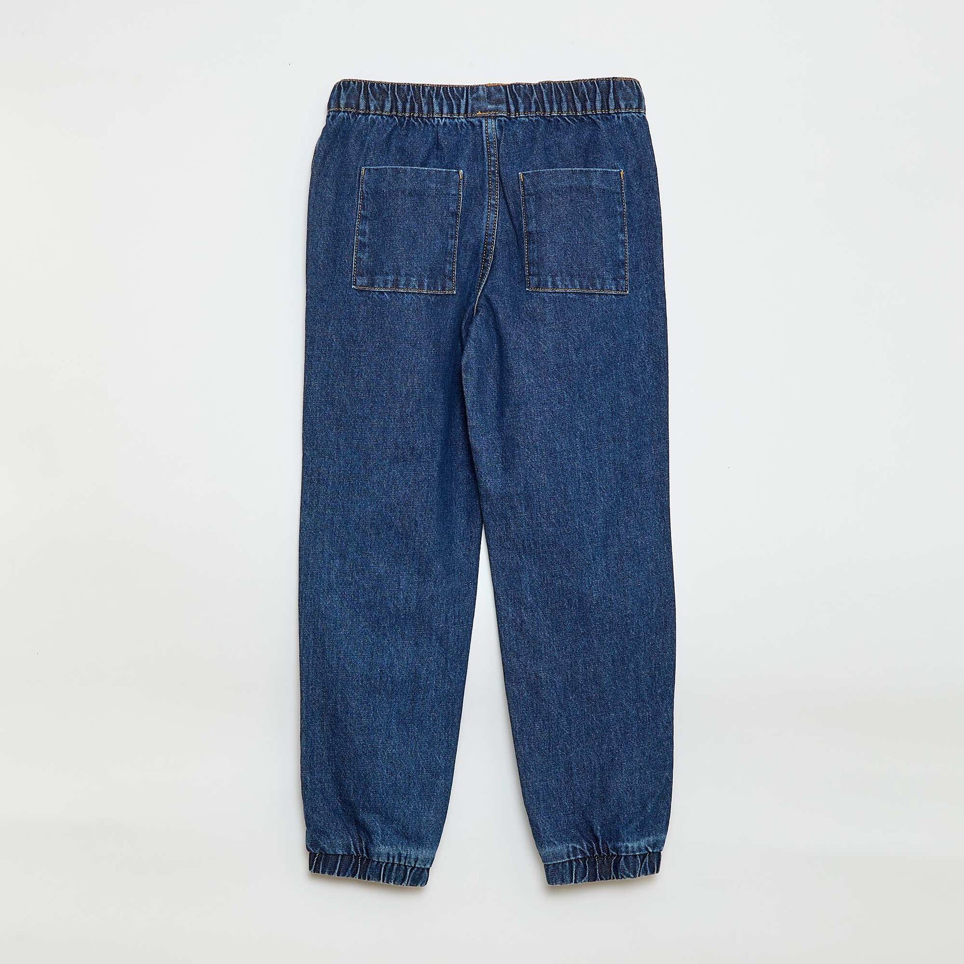 Jogger-fit denim trousers BLUE