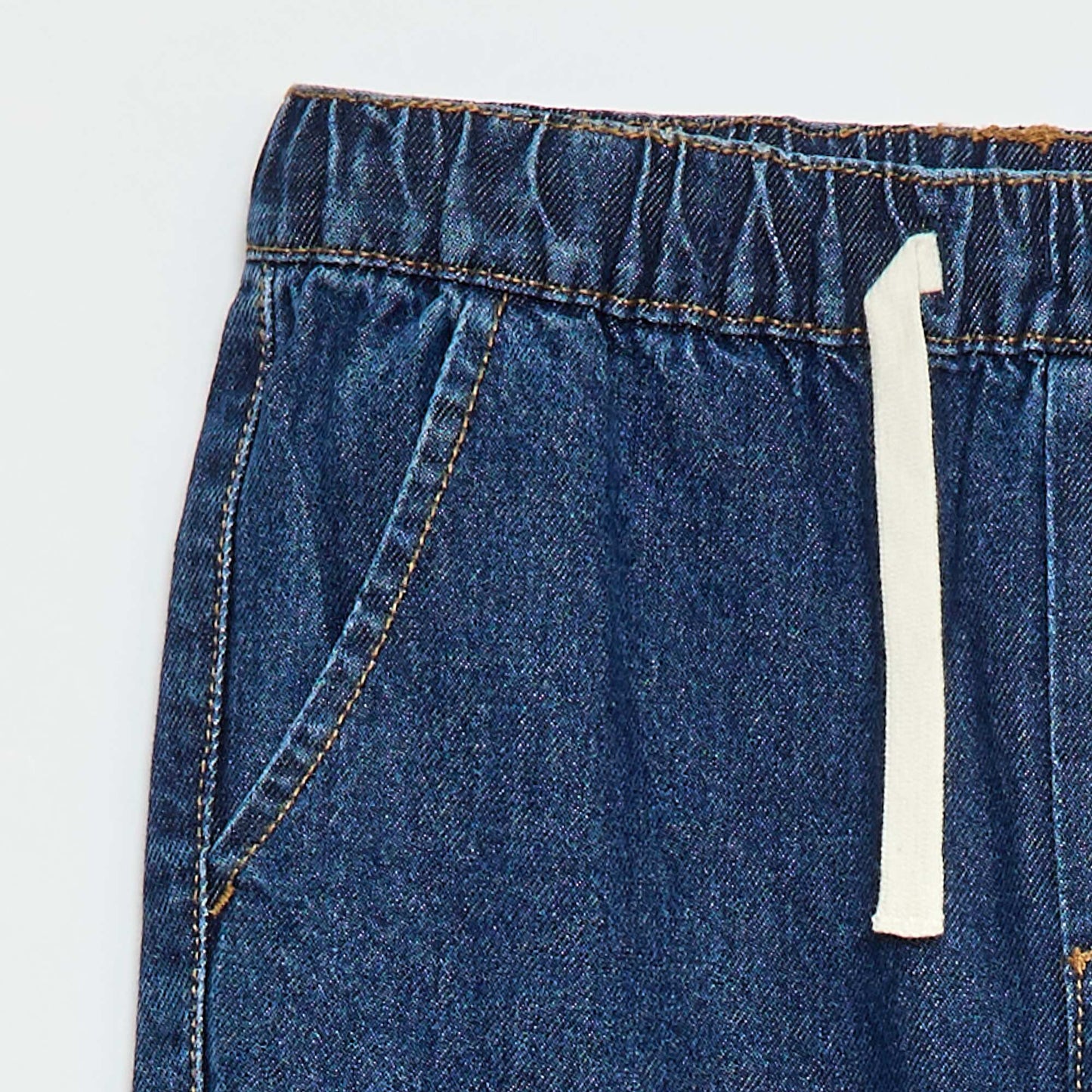 Jogger-fit denim trousers BLUE
