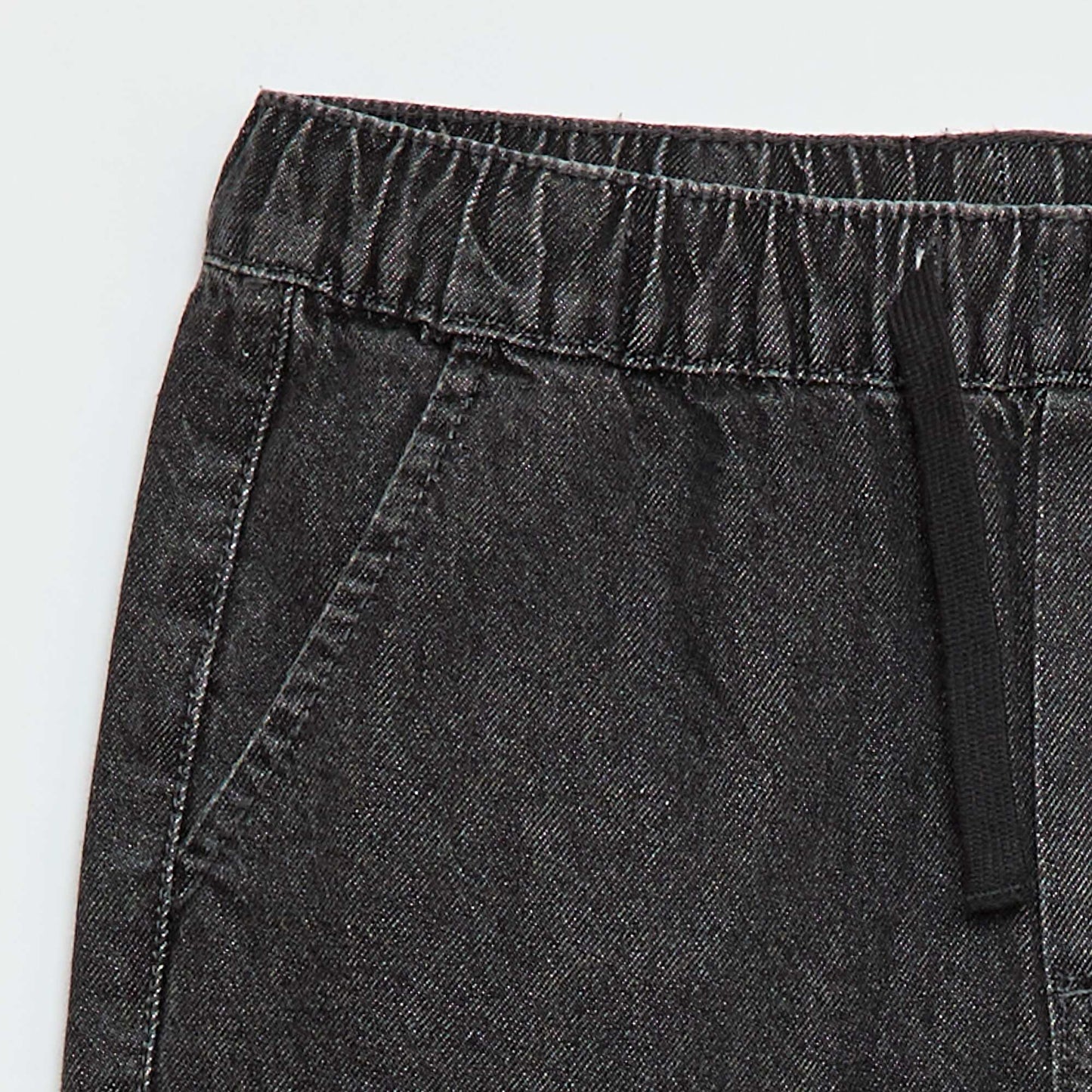 Jogger-fit denim trousers GREY