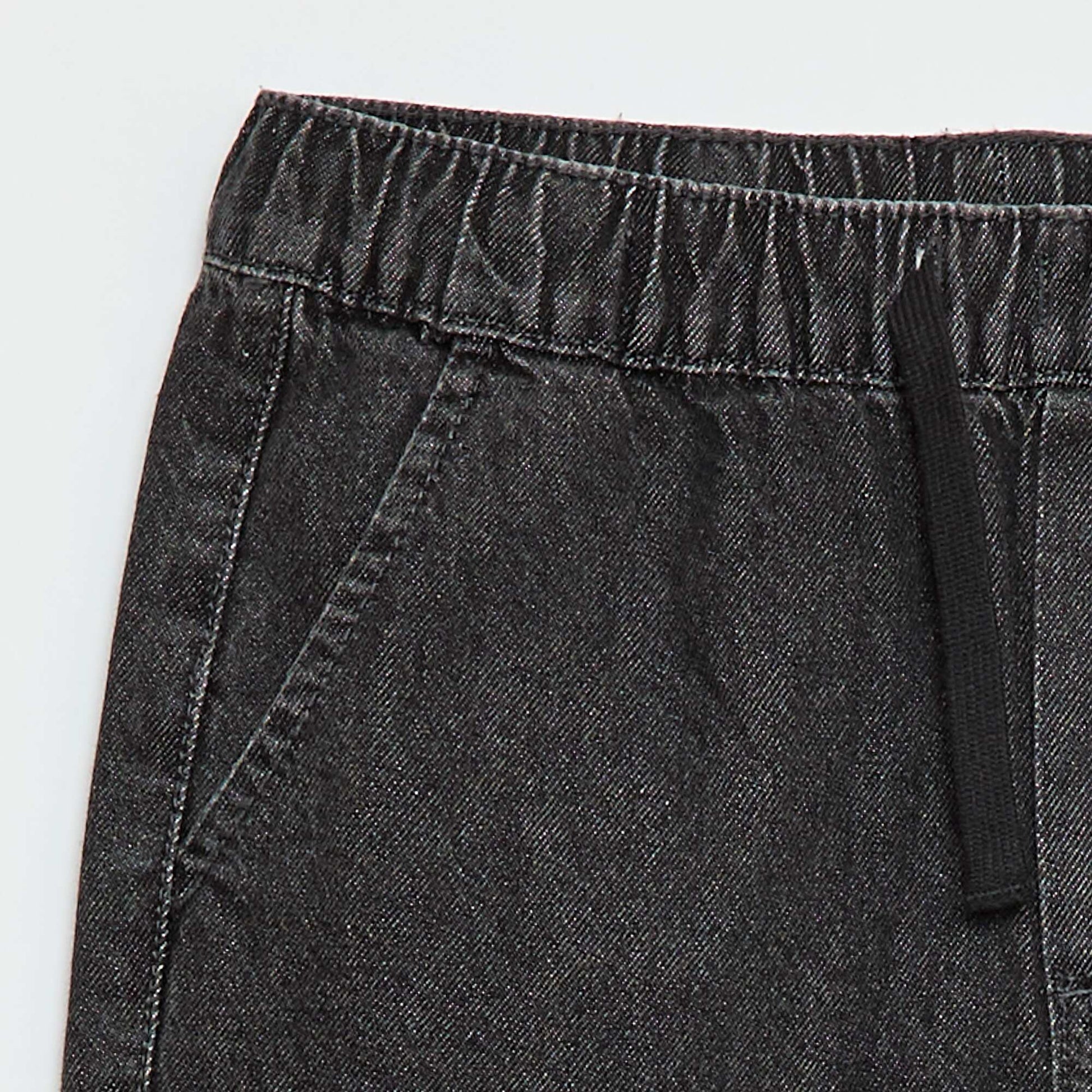 Jogger-fit denim trousers GREY