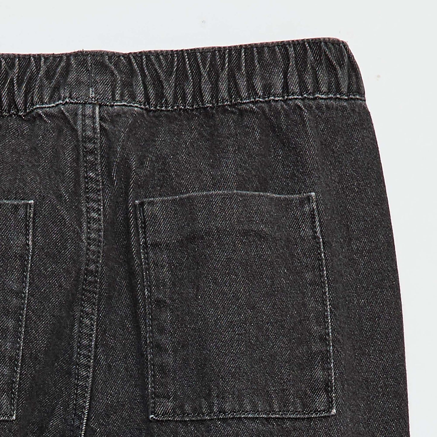 Jogger-fit denim trousers GREY