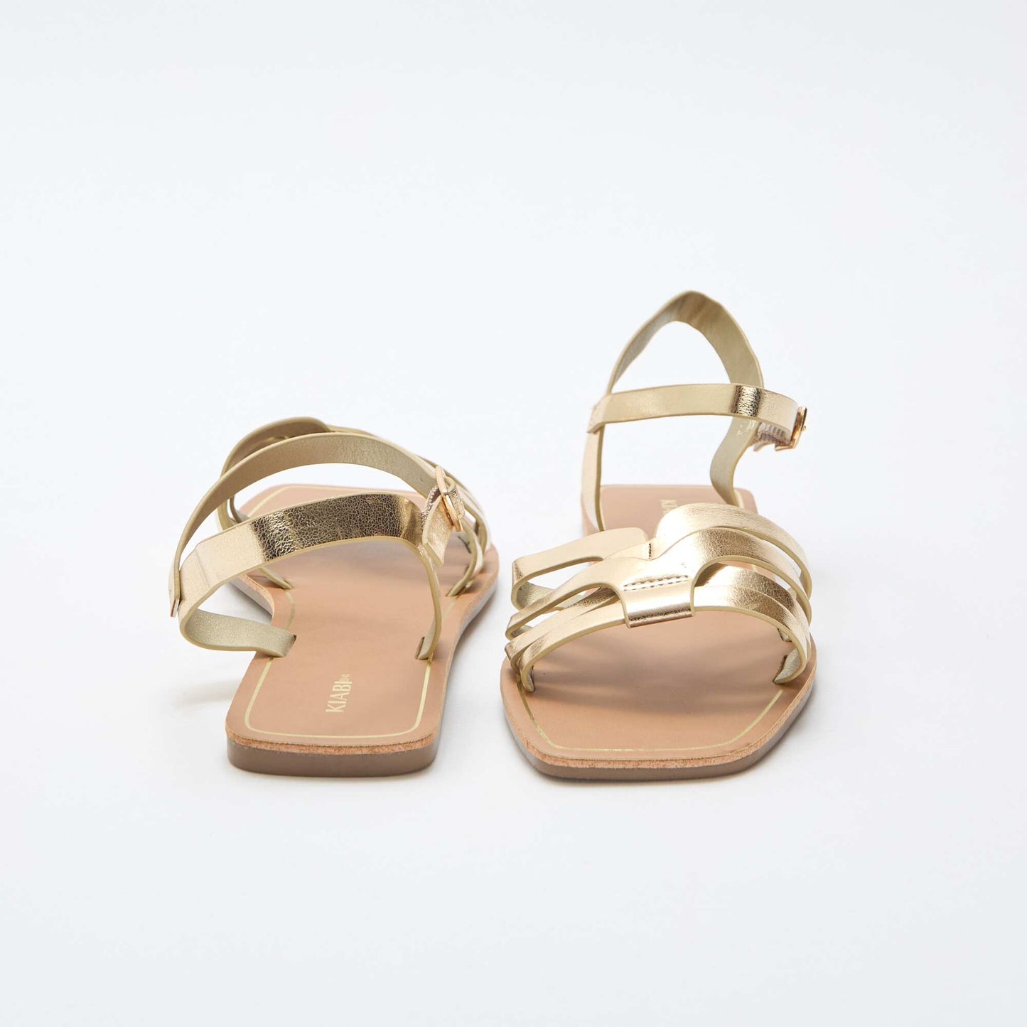 Criss-Cross Strap Sandals YELLOW