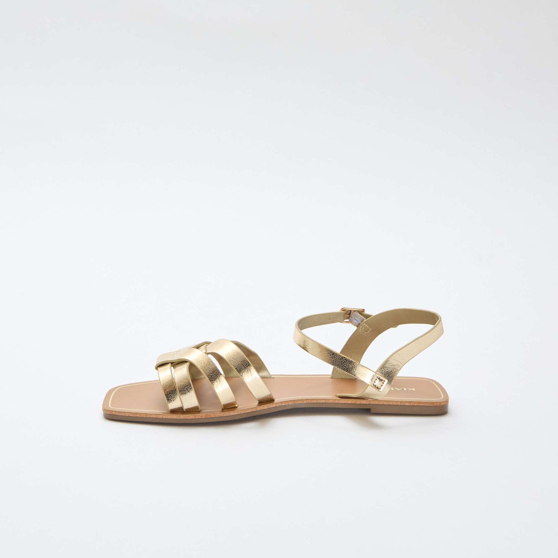 Criss-Cross Strap Sandals YELLOW