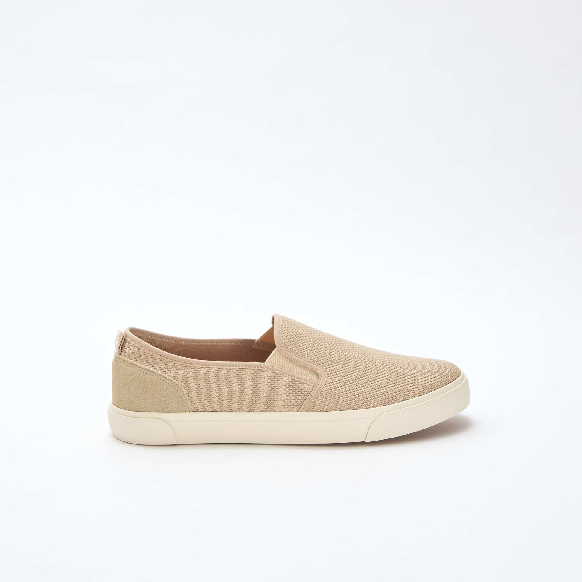 Mesh Slip-On Low Top Sneakers BEIGE