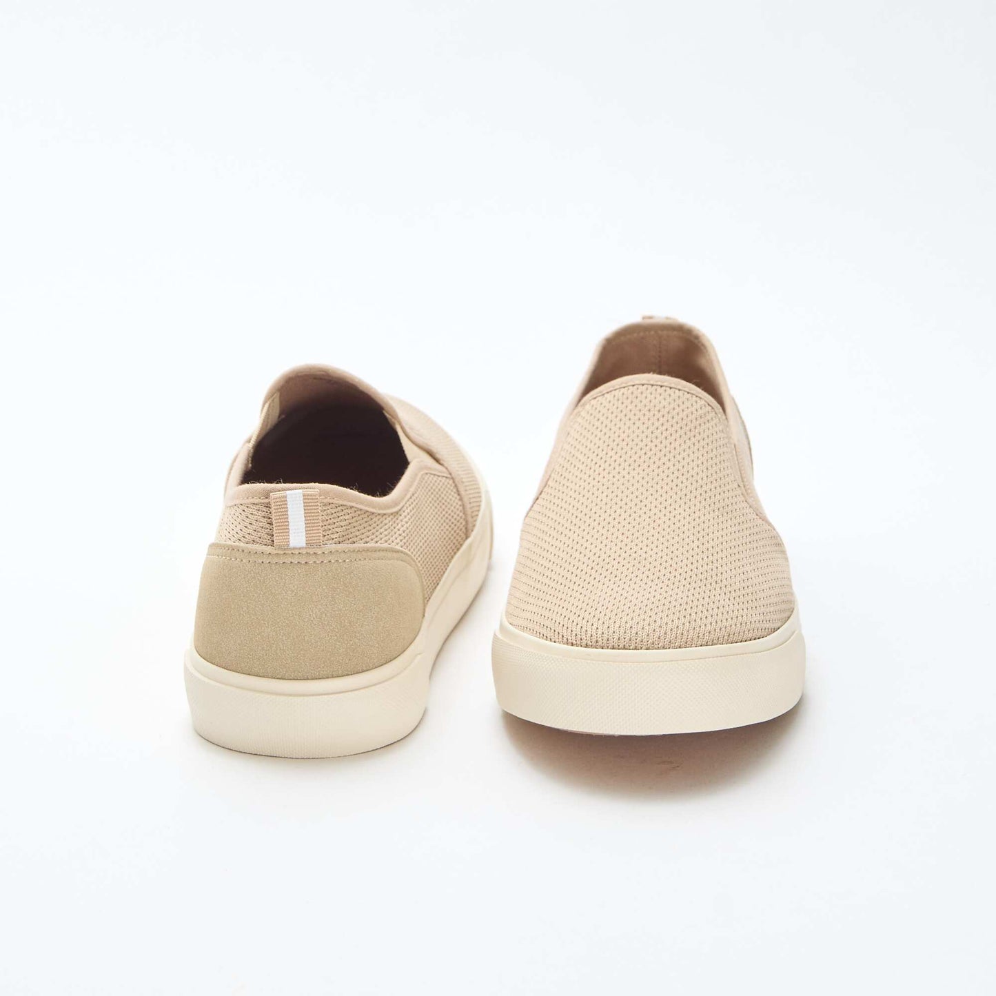 Mesh Slip-On Low Top Sneakers BEIGE