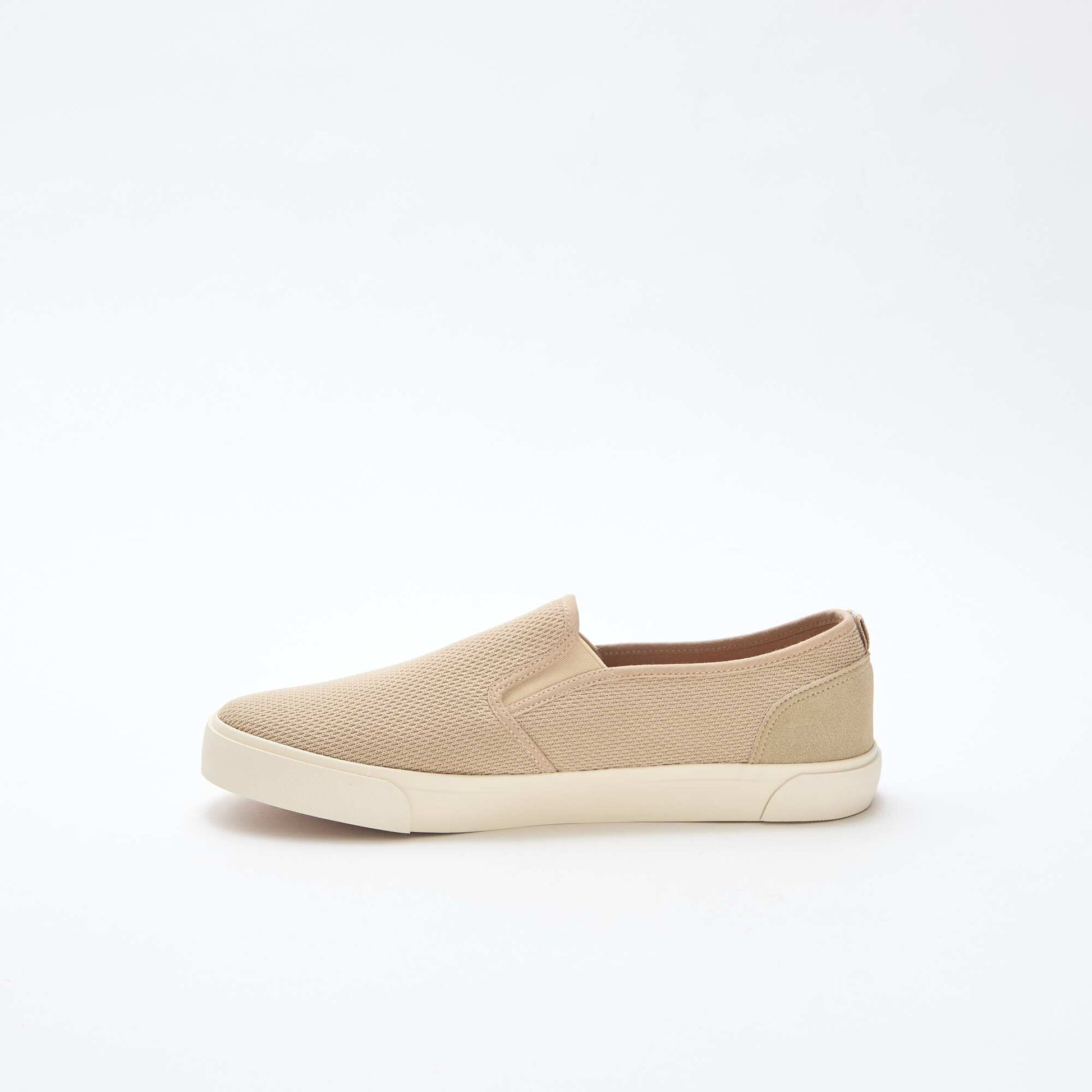 Mesh Slip-On Low Top Sneakers BEIGE