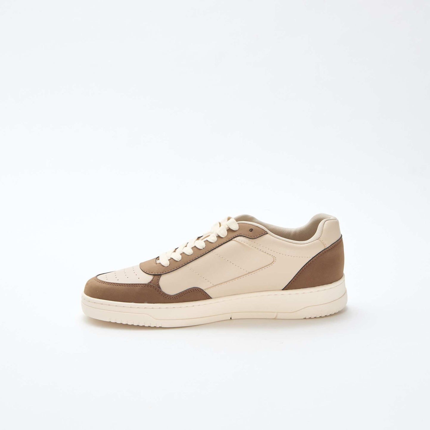 Two-Tone Low-Top Sneakers BEIGE