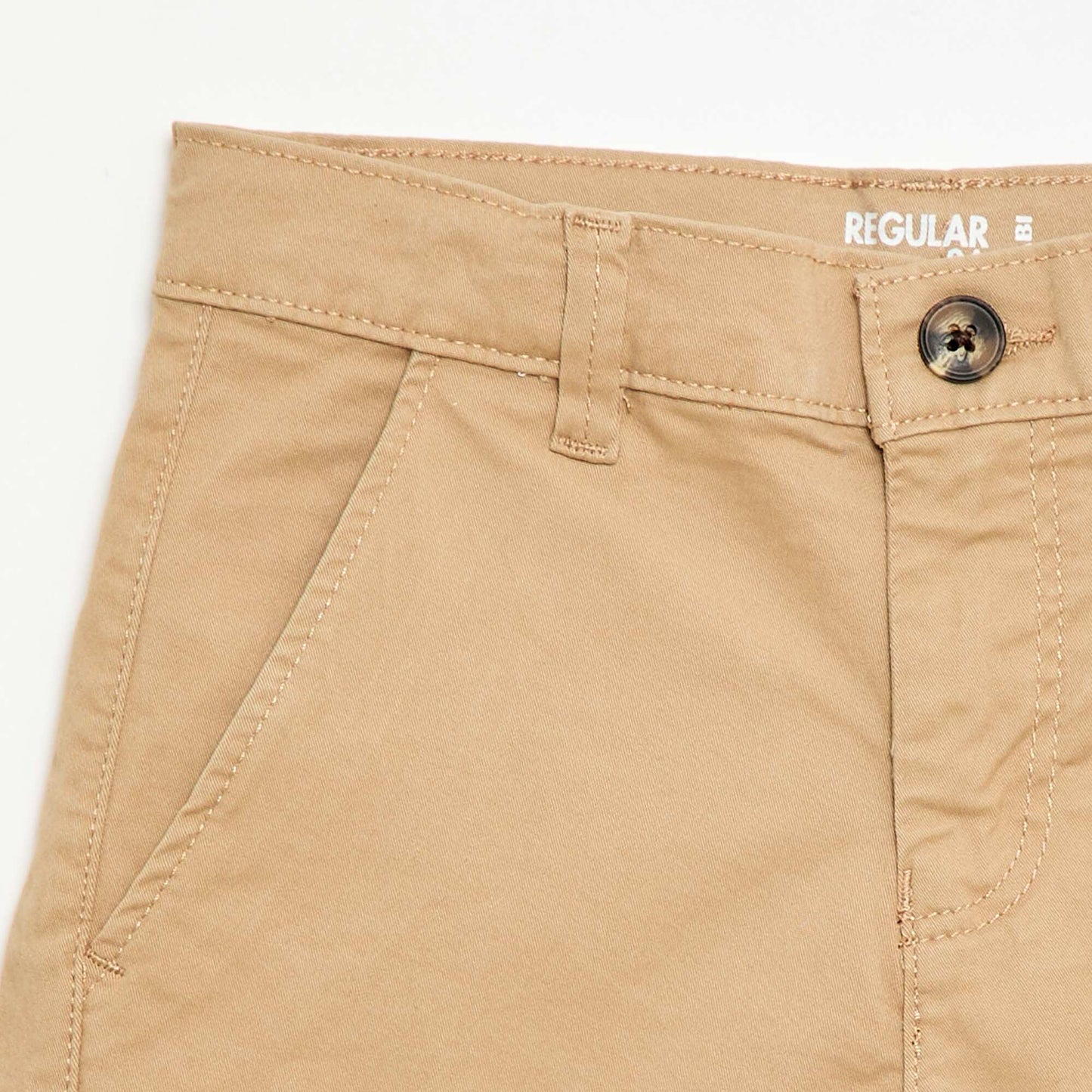 Twill Chino Bermuda Shorts BEIGE