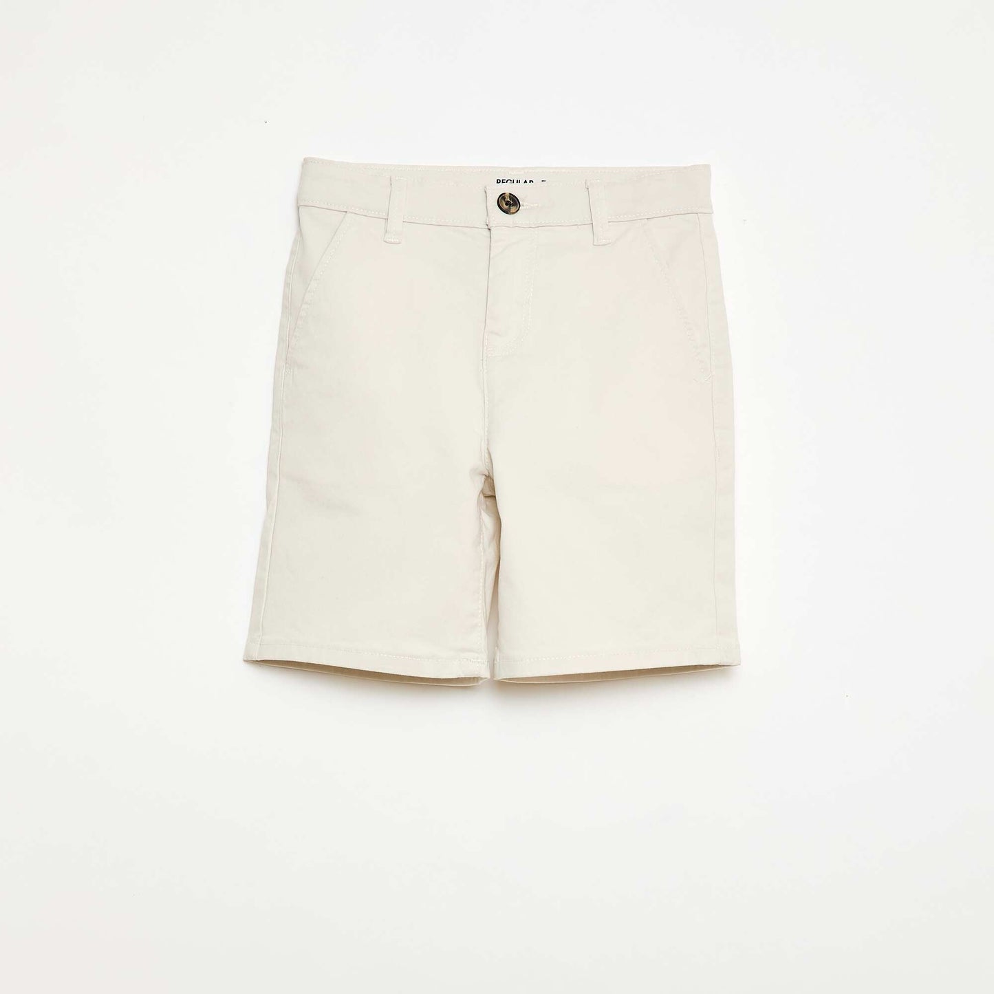 Twill Chino Bermuda Shorts WHITE