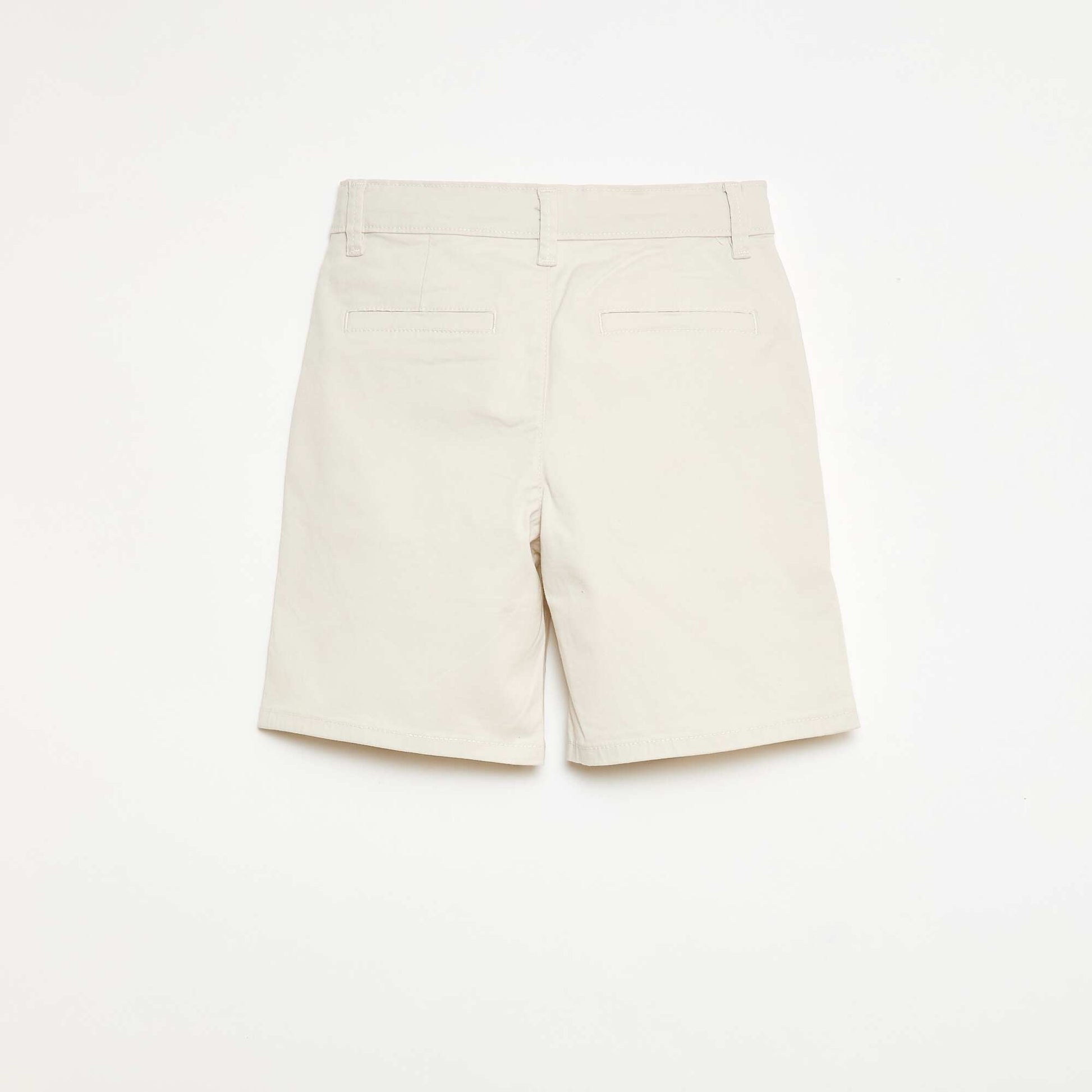 Twill Chino Bermuda Shorts WHITE