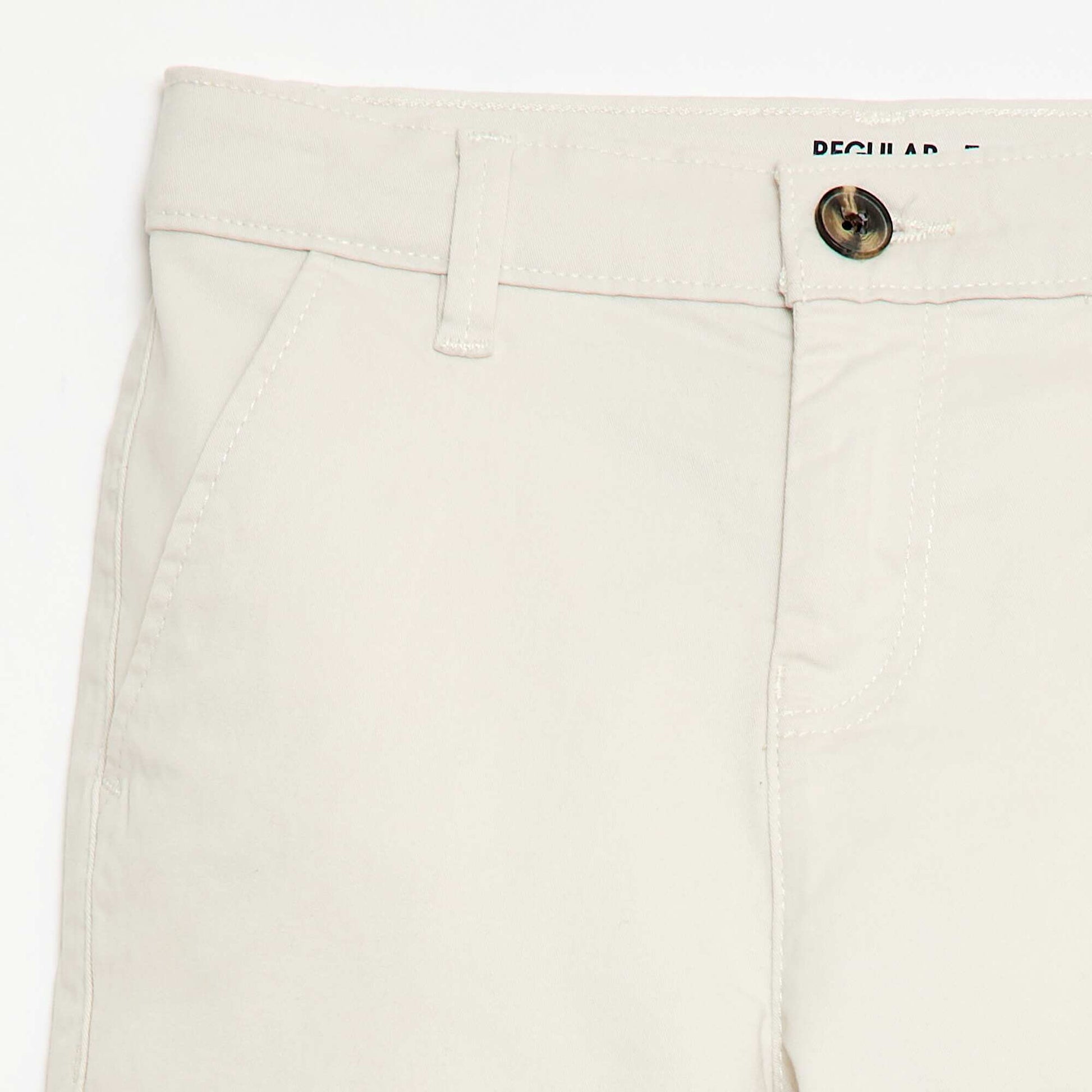 Twill Chino Bermuda Shorts WHITE