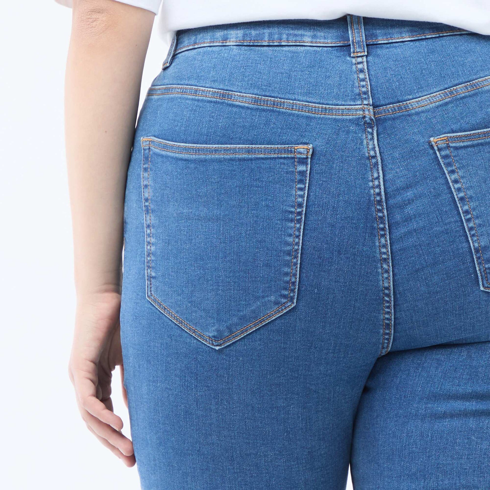 High-waisted skinny trousers - L30 BLUE