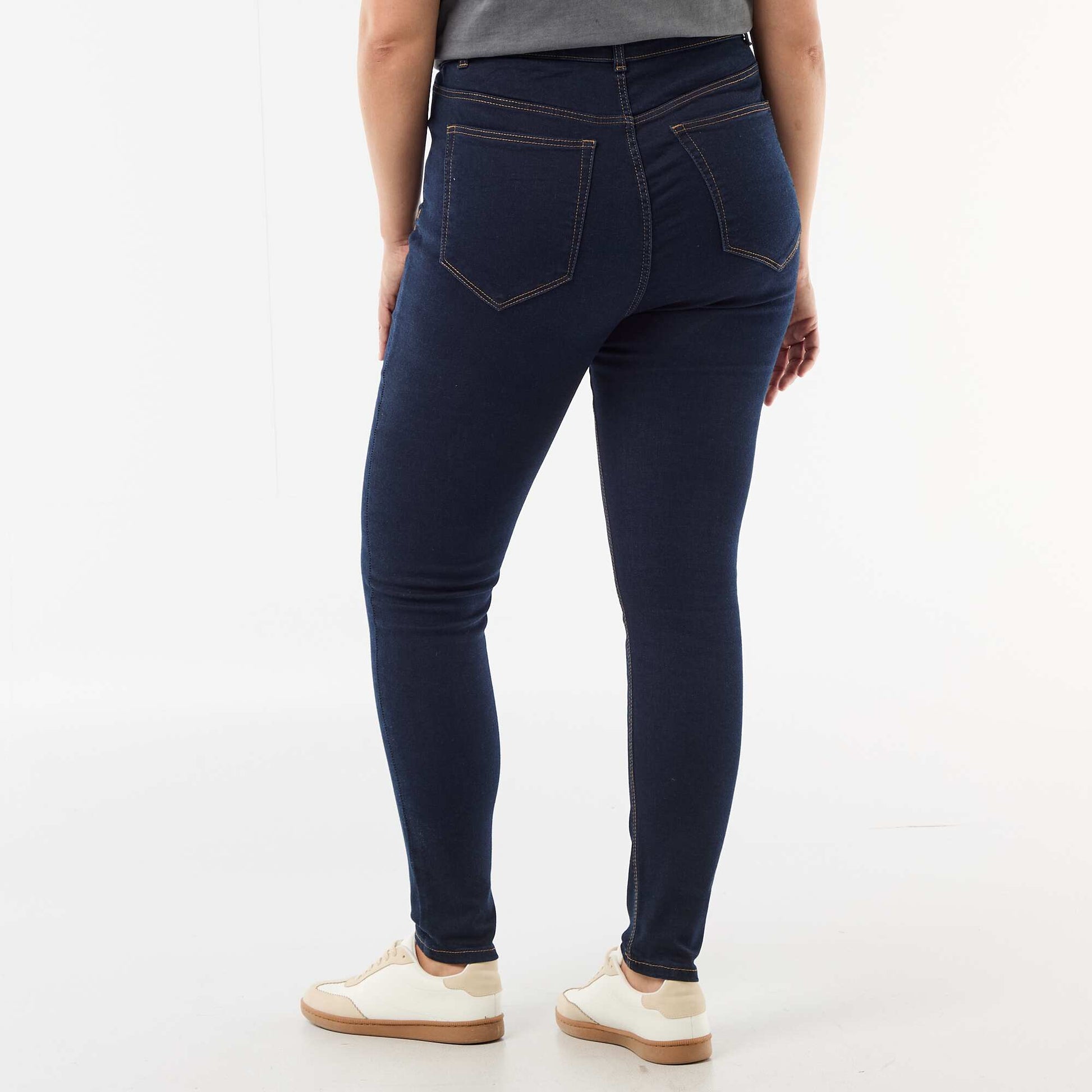 High-waisted skinny trousers - L30 BLUE