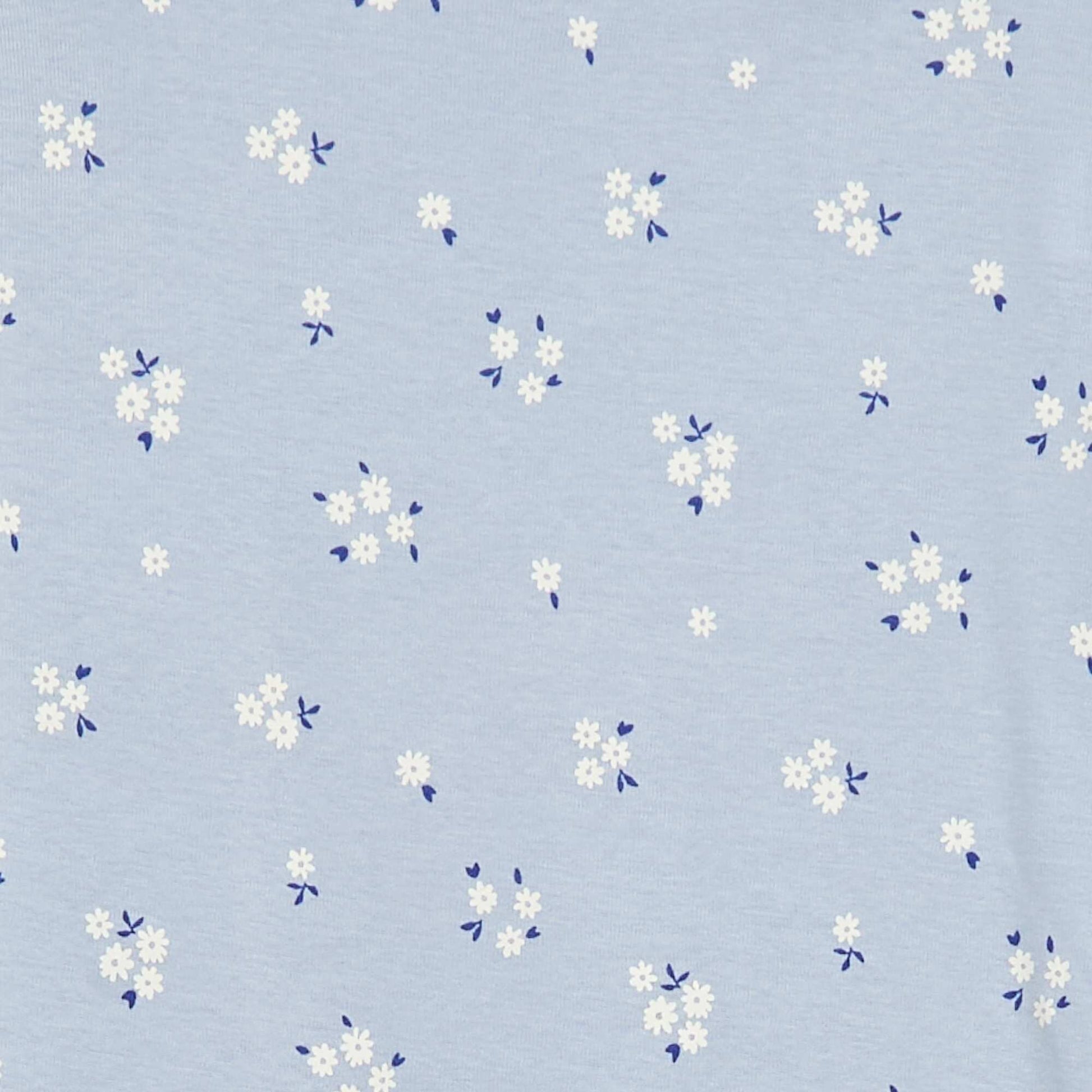 Printed Pajama Set - T-shirt + Pants - 2 pieces BLUE