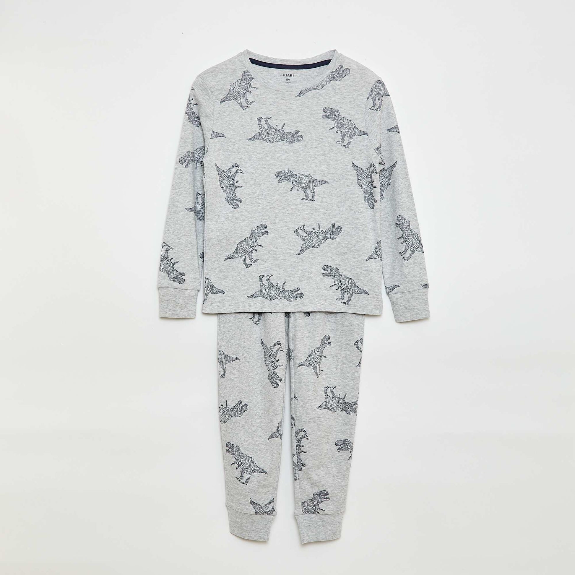 Printed Long Pyjama Set - 2 pieces GREEN