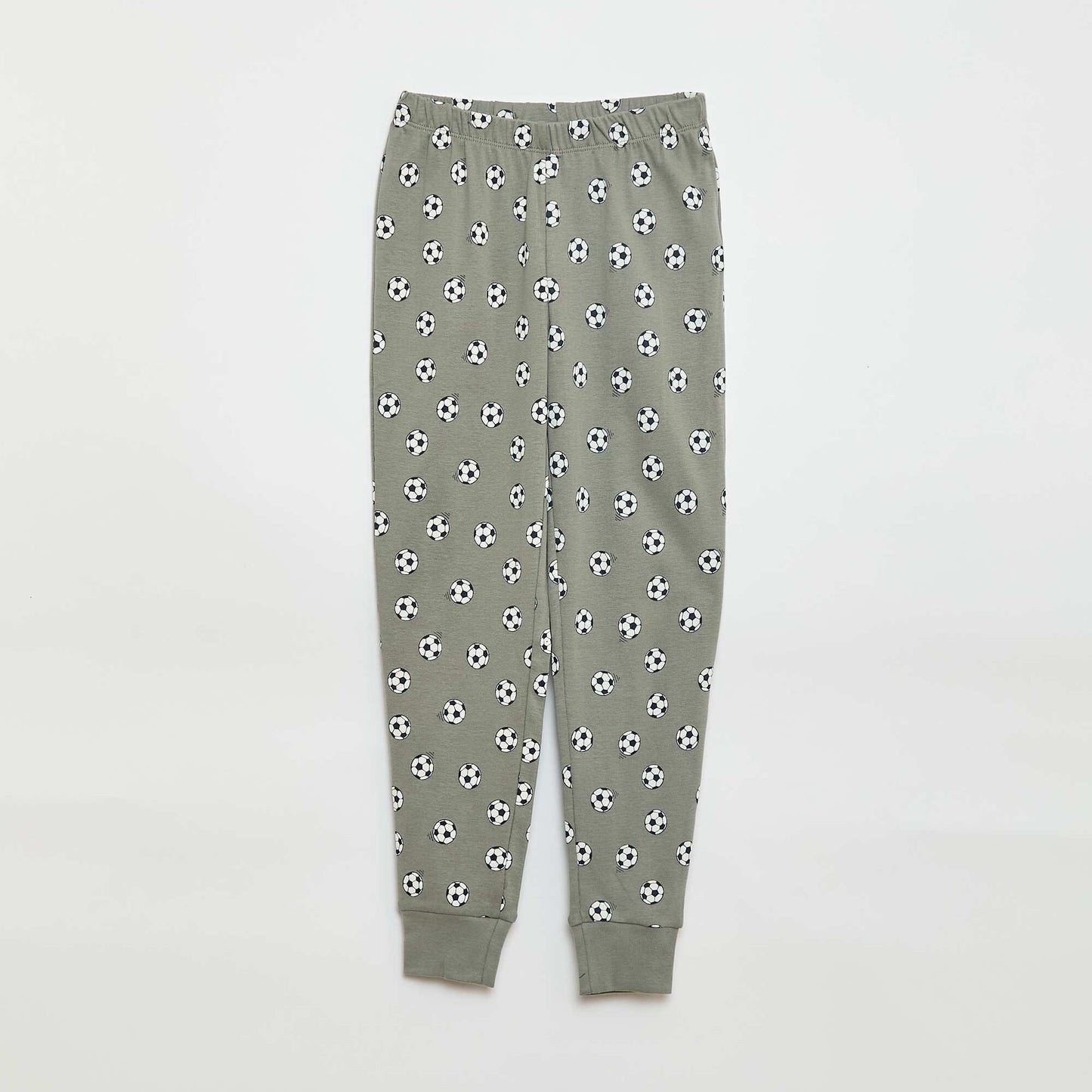 Printed Long Pyjama Set - 2 pieces GREY