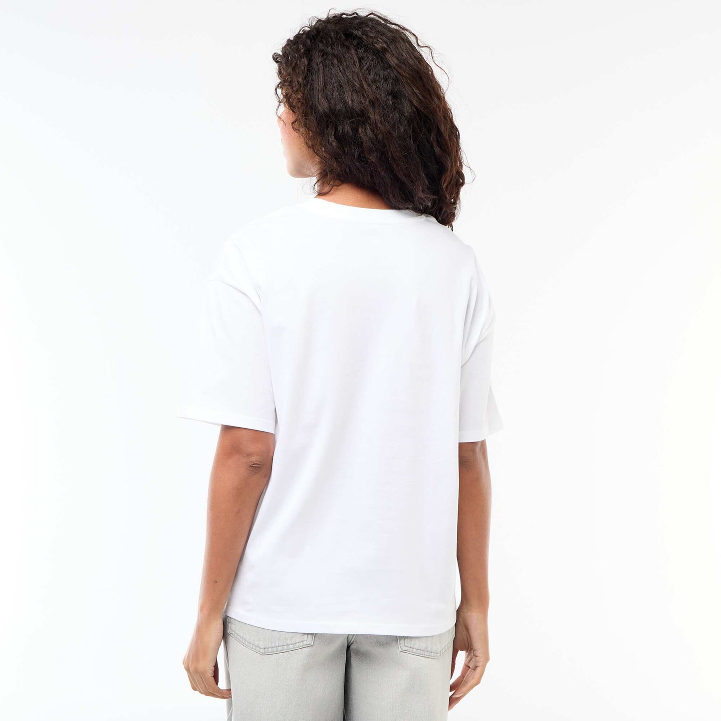 Oversized Slogan T-shirt WHITE