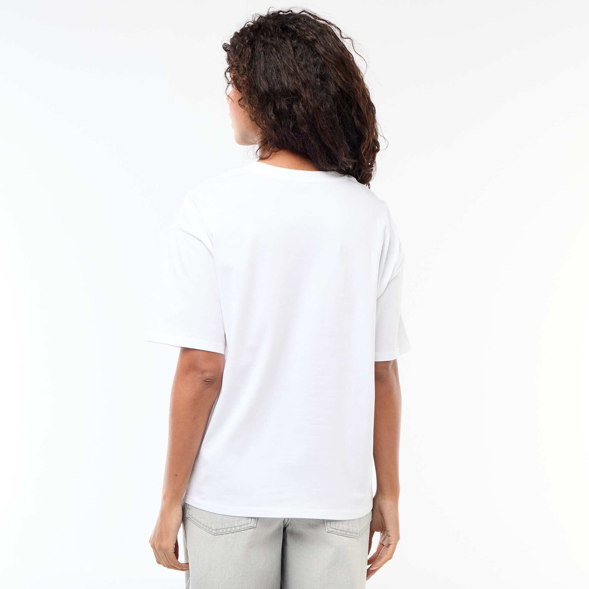 Oversized Slogan T-shirt WHITE