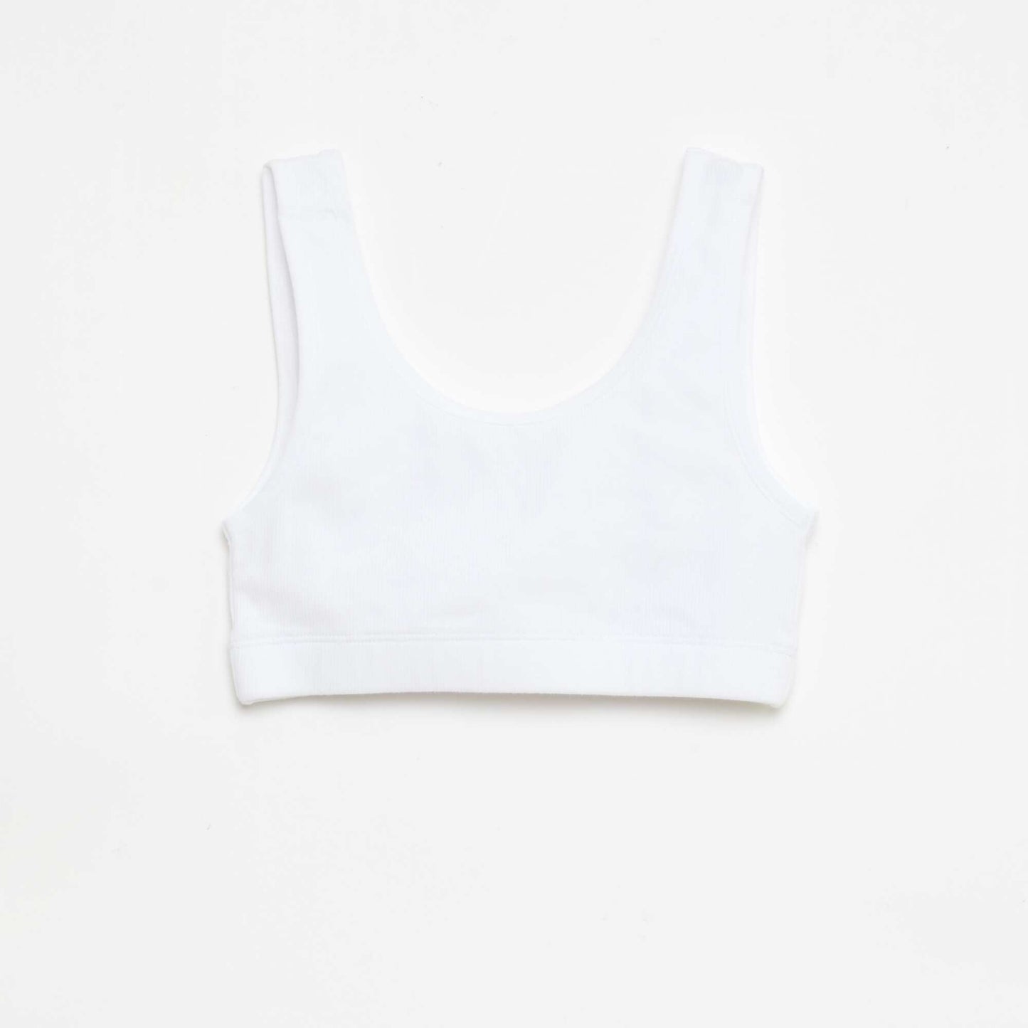 Ribbed Knit Bralette Set BLACK