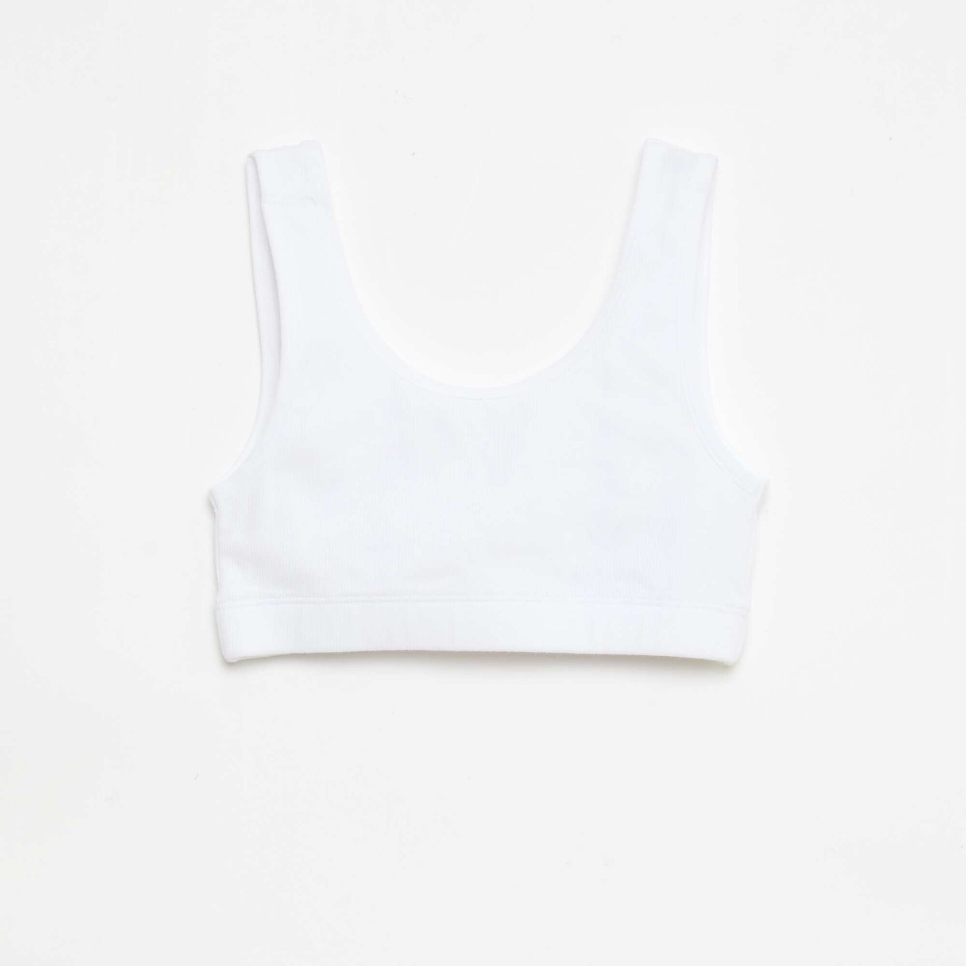 Ribbed Knit Bralette Set BLACK