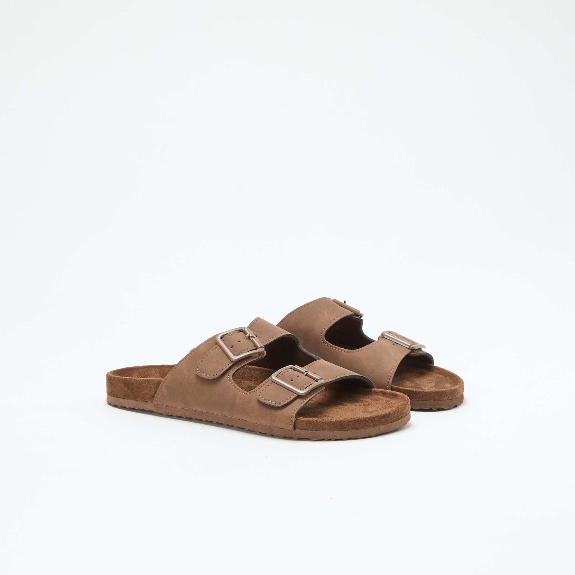 Double Strap Mules BROWN