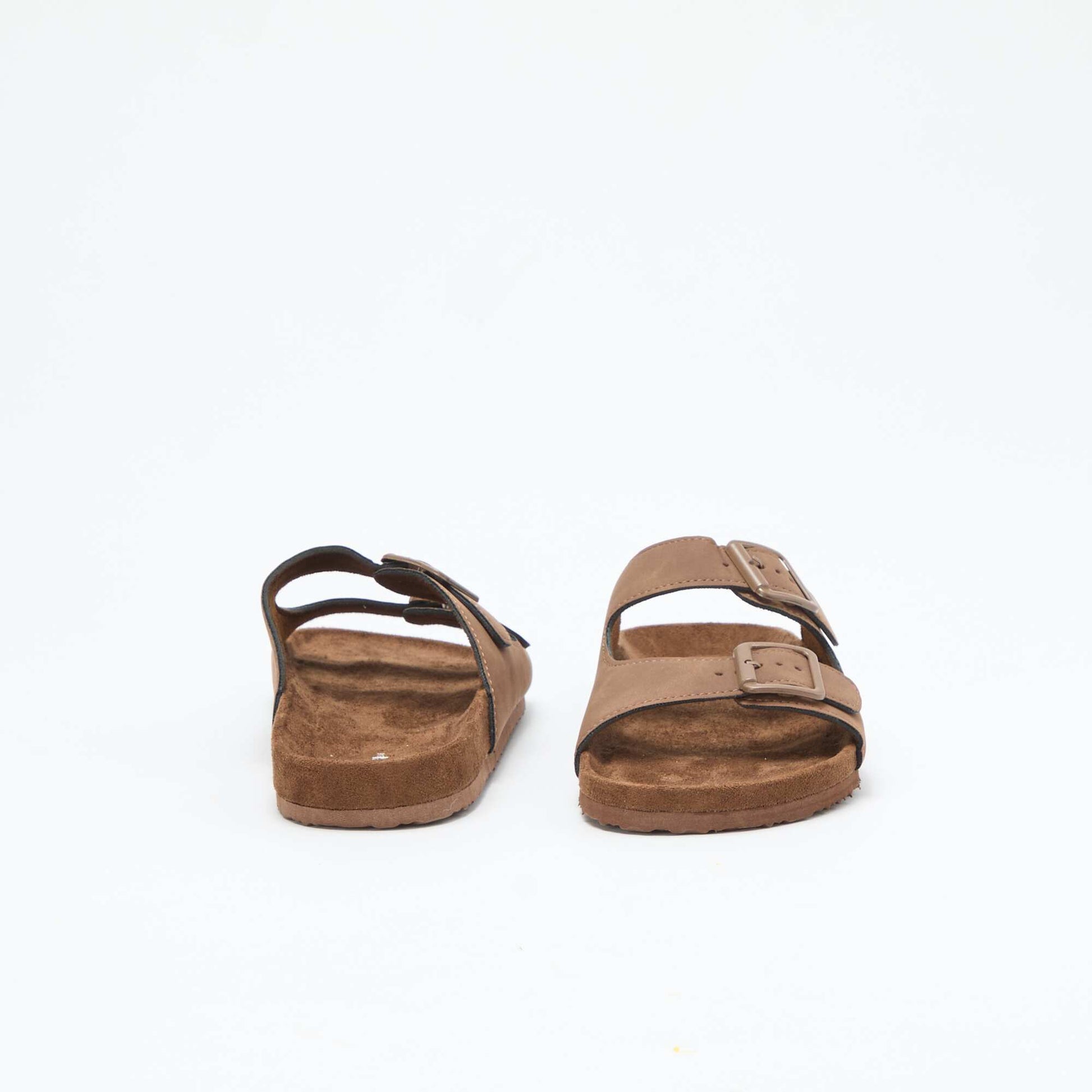 Double Strap Mules BROWN