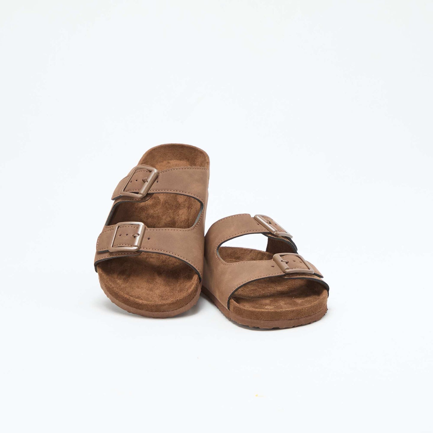 Double Strap Mules BROWN