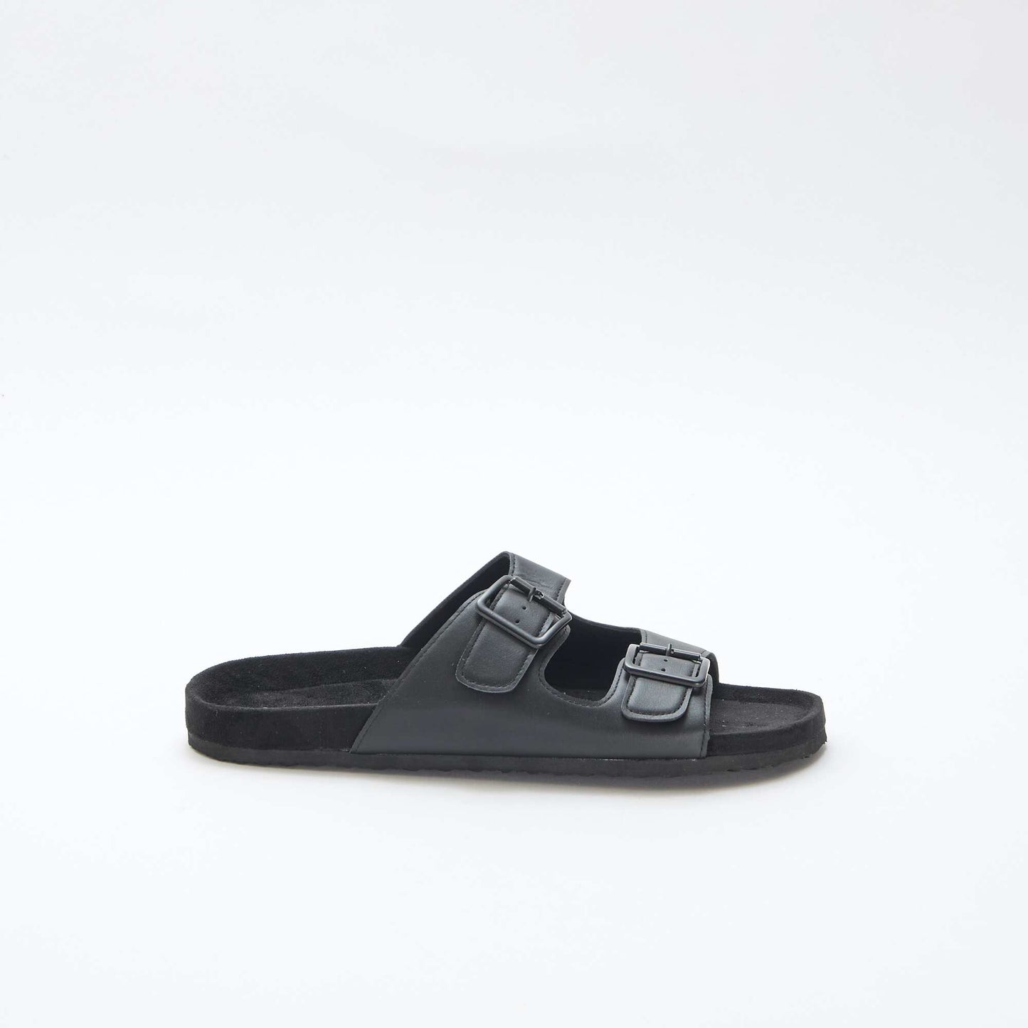 Double Strap Mules BLACK