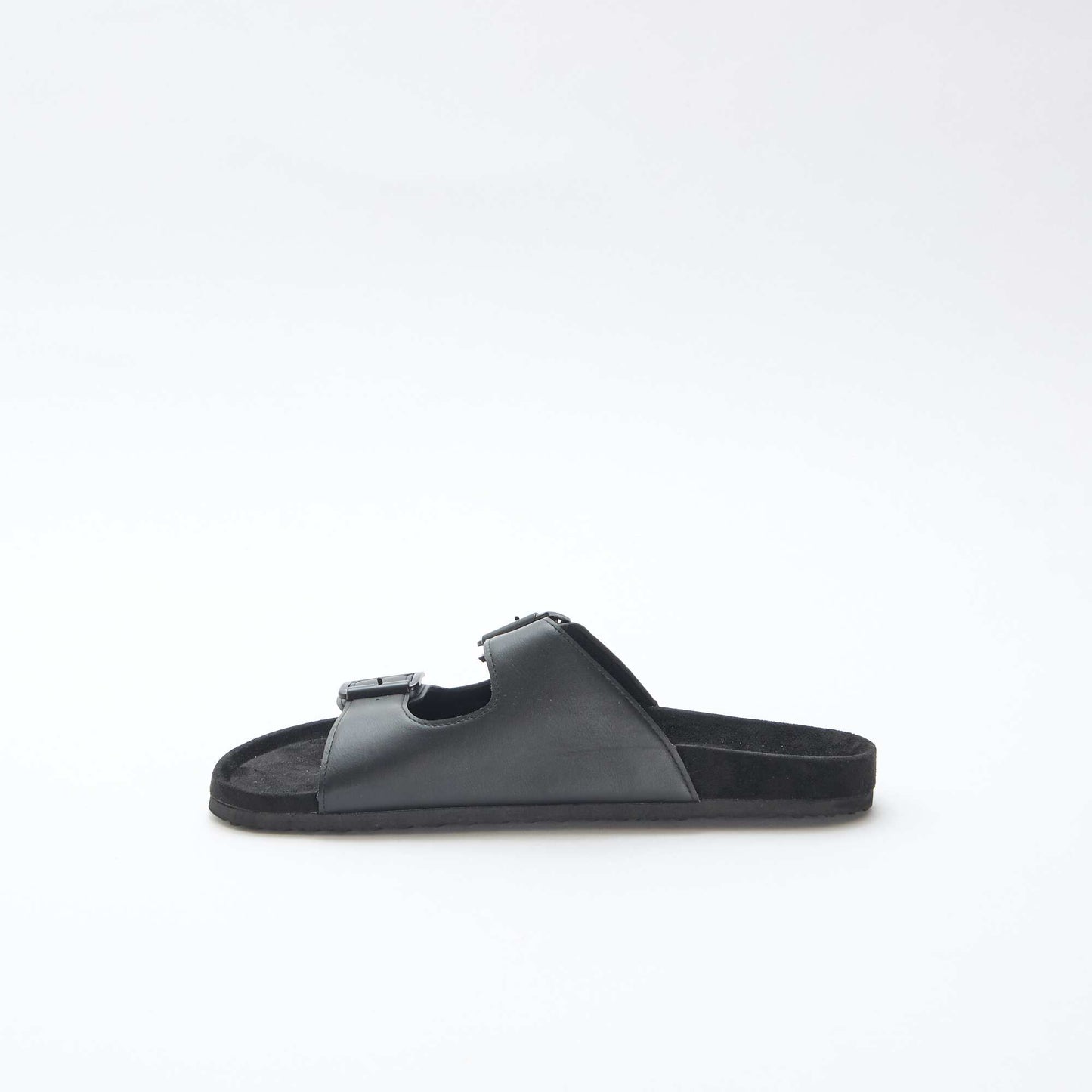 Double Strap Mules BLACK
