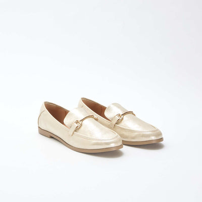 Silver Glitter Loafers YELLOW