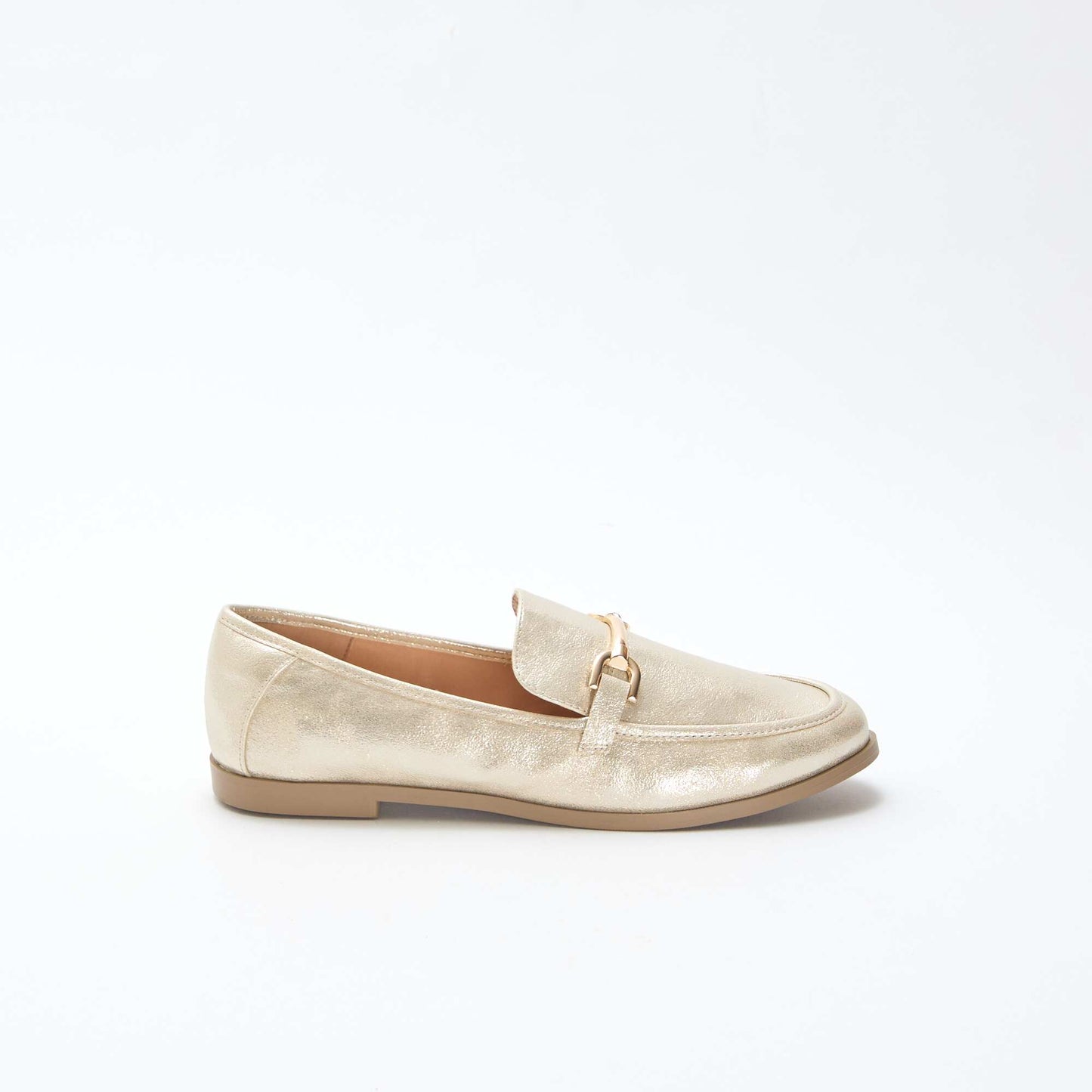 Silver Glitter Loafers YELLOW