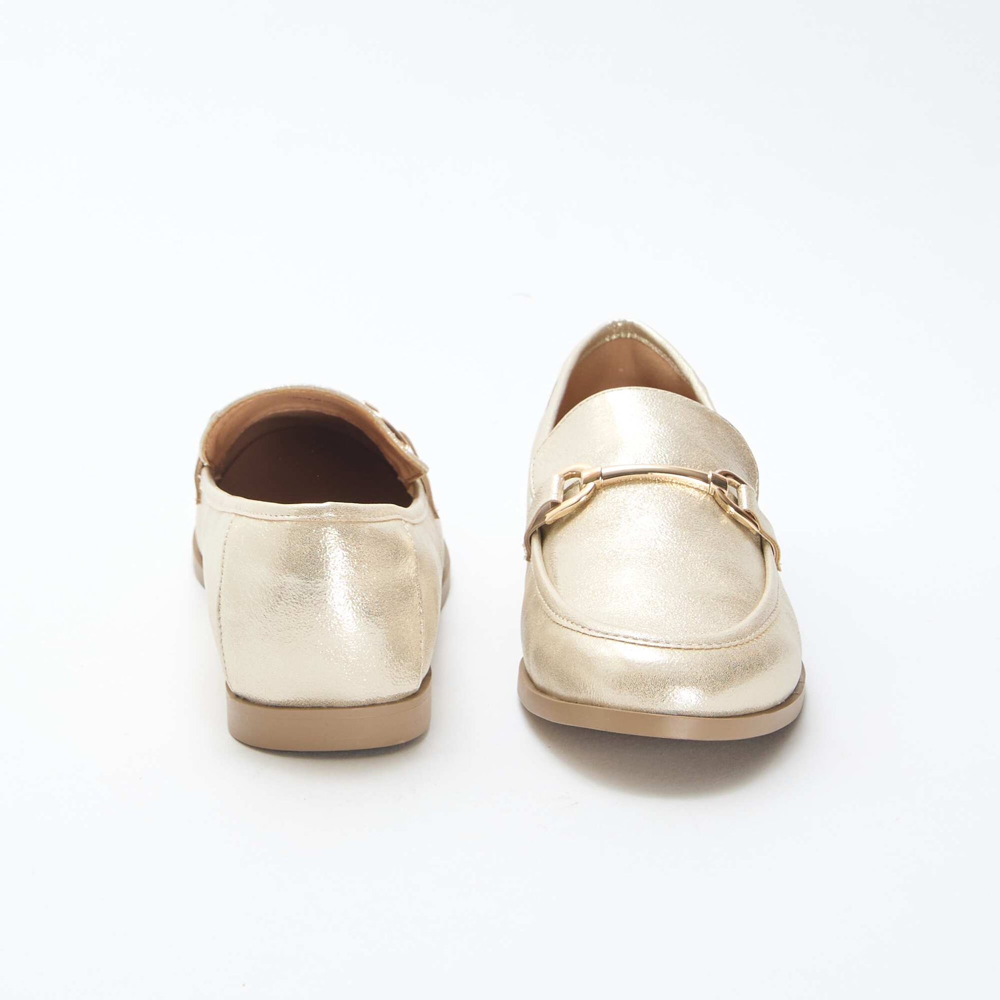 Silver Glitter Loafers YELLOW