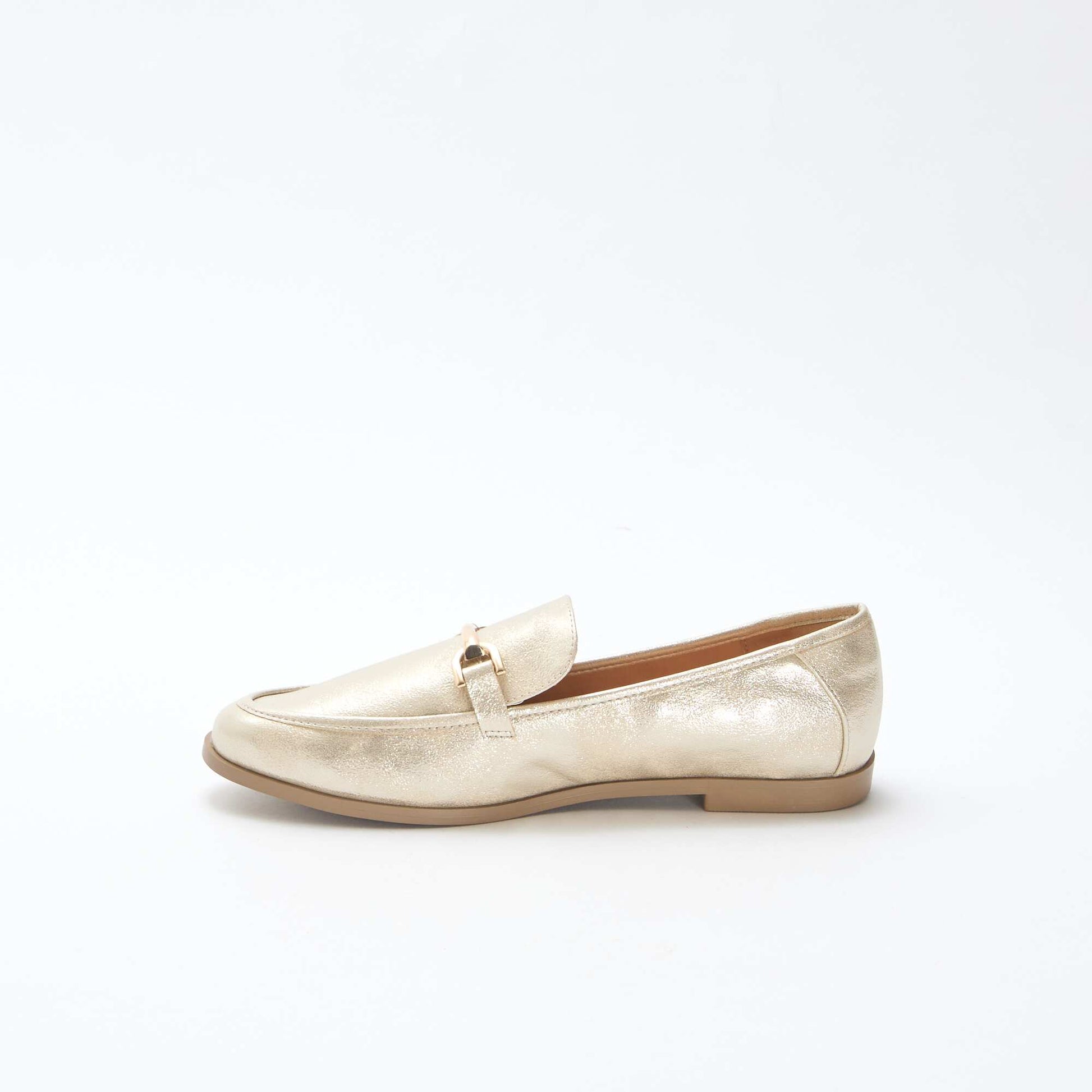 Silver Glitter Loafers YELLOW