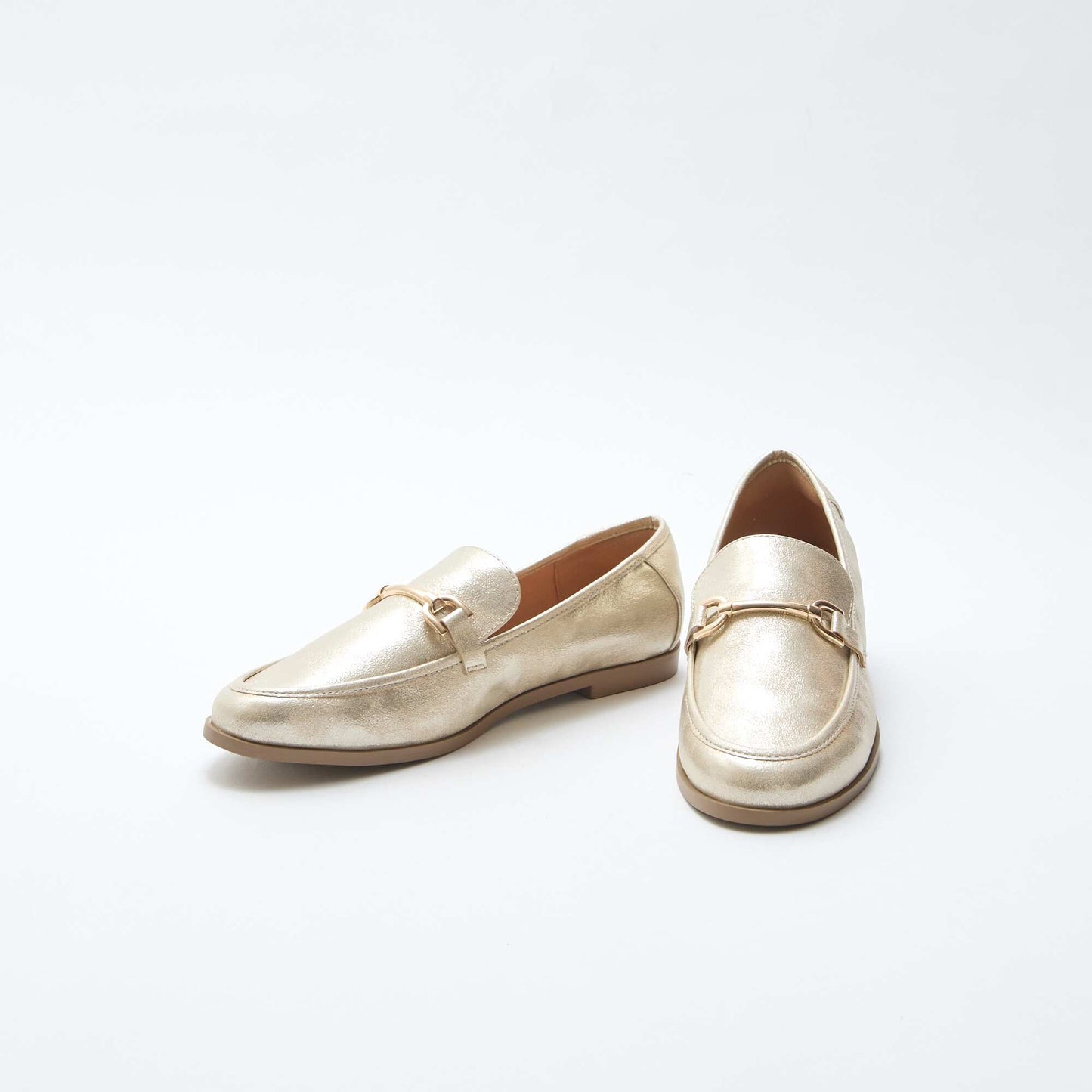 Silver Glitter Loafers YELLOW
