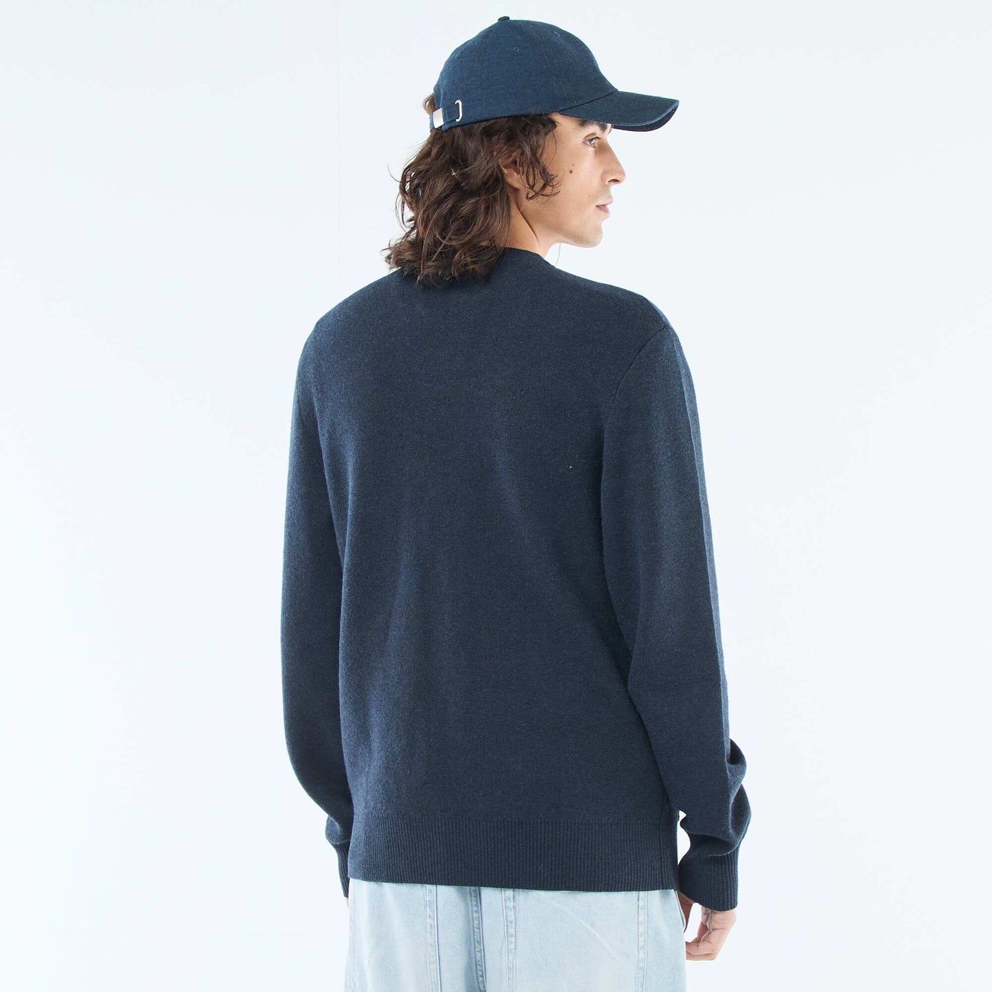 Solid Cardigan BLUE