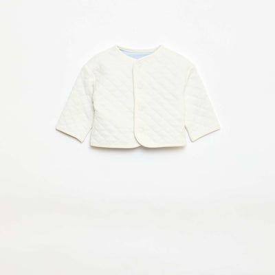 Quilted Newborn Jacket BLUE