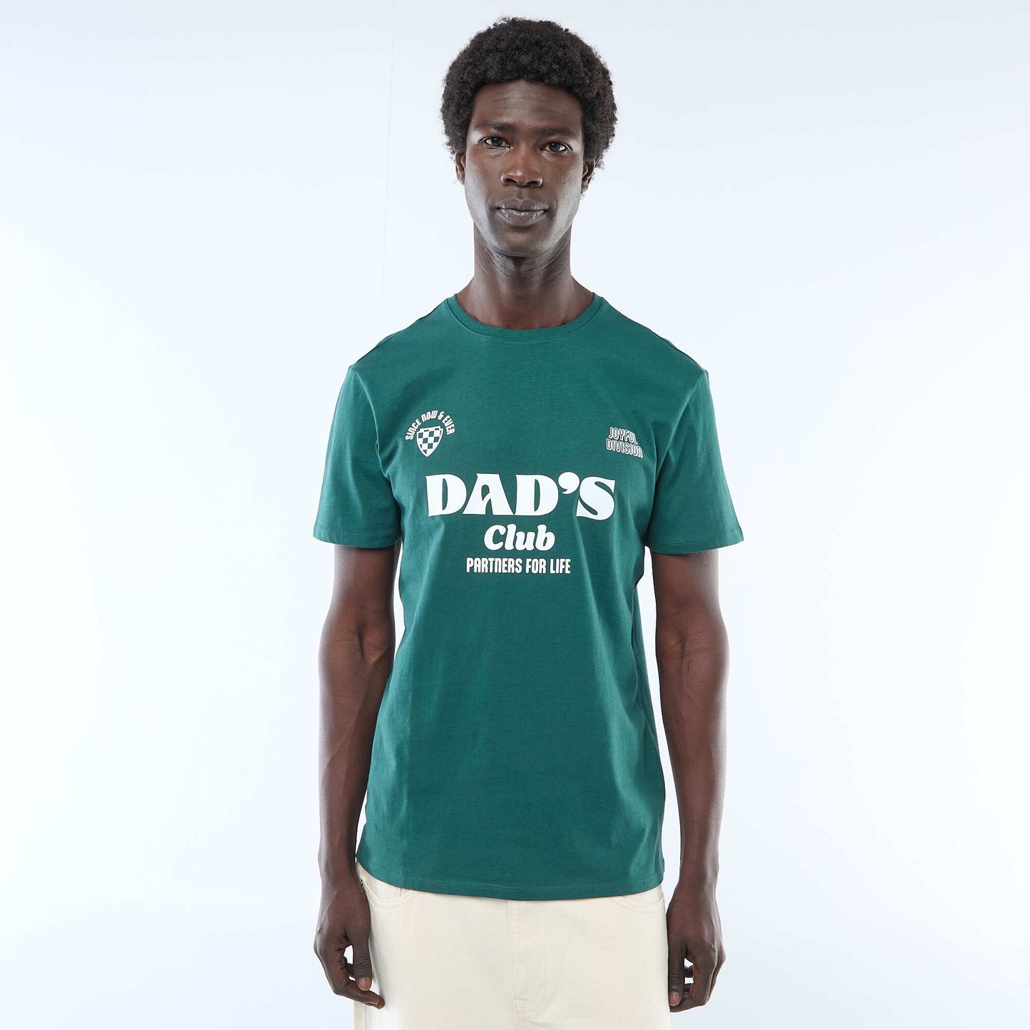 Printed Front and Back Short-Sleeve Jersey T-shirt GREEN