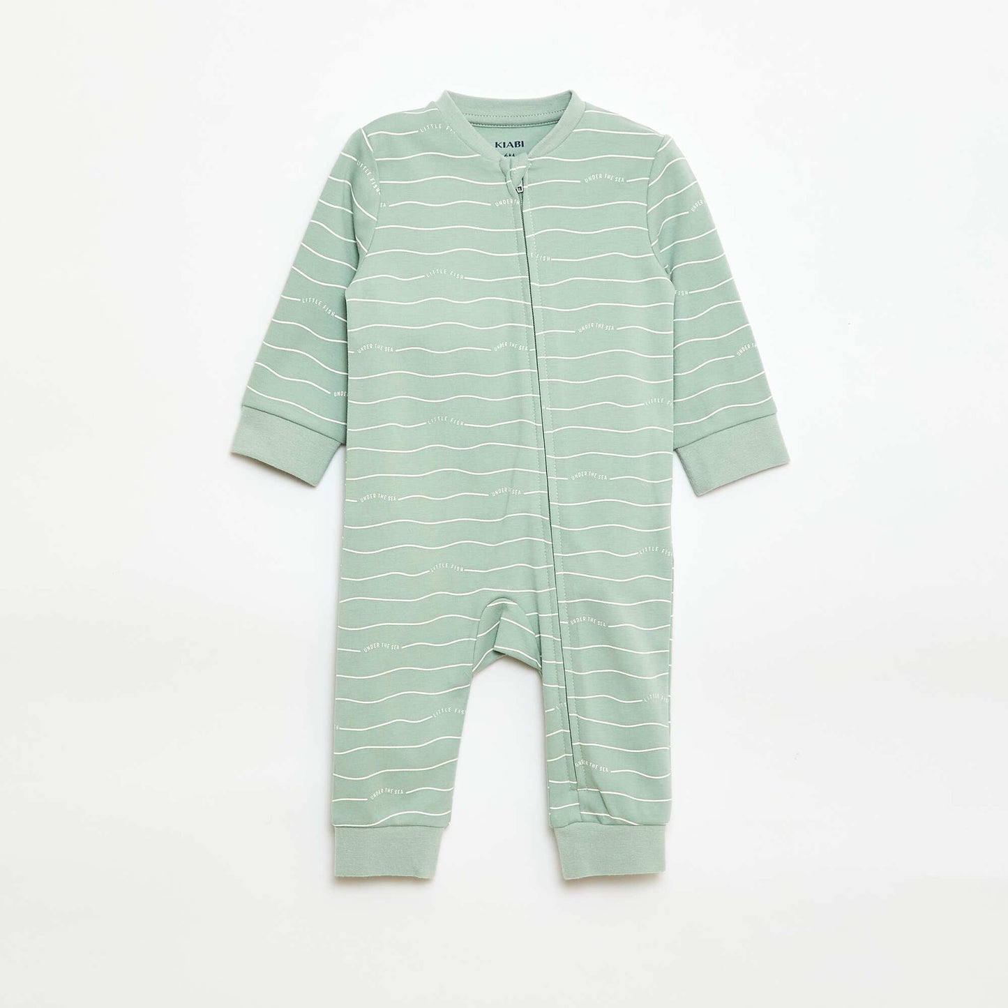 Sleepsuit + Quilted Vest Set GREEN