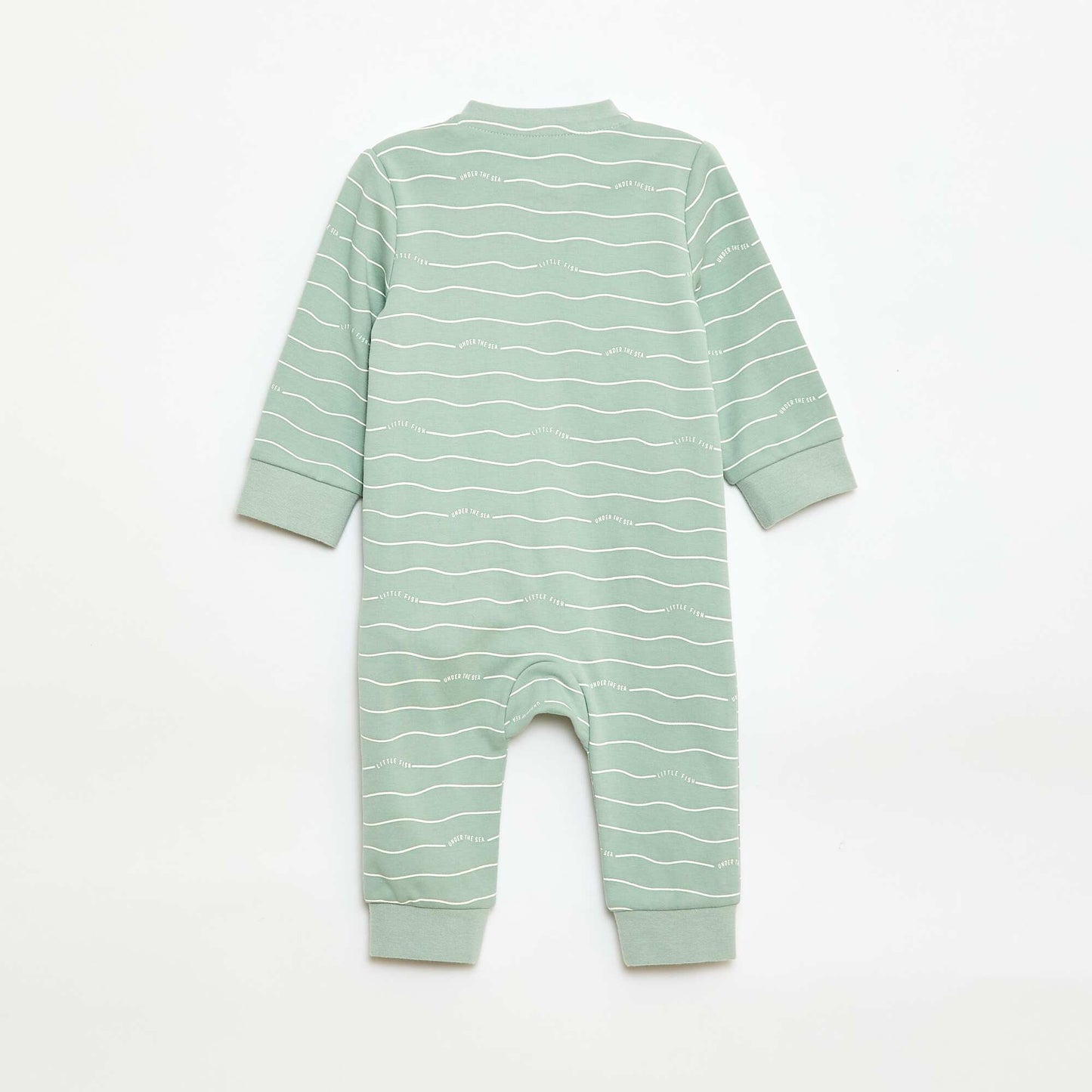 Sleepsuit + Quilted Vest Set GREEN