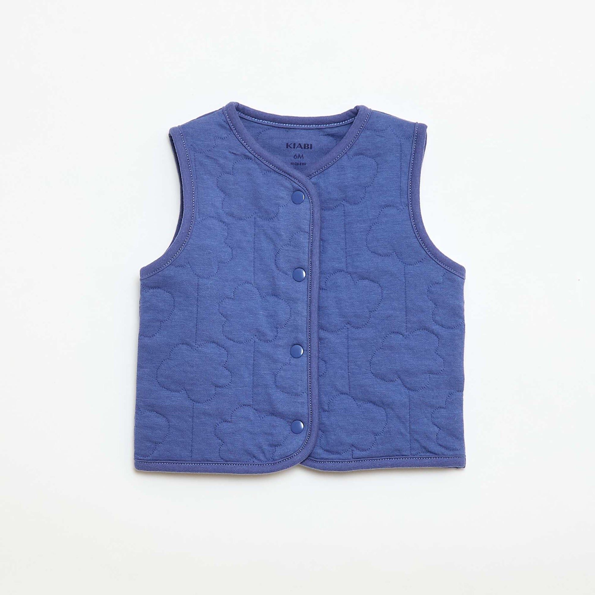 Sleepsuit + Quilted Vest Set BLUE
