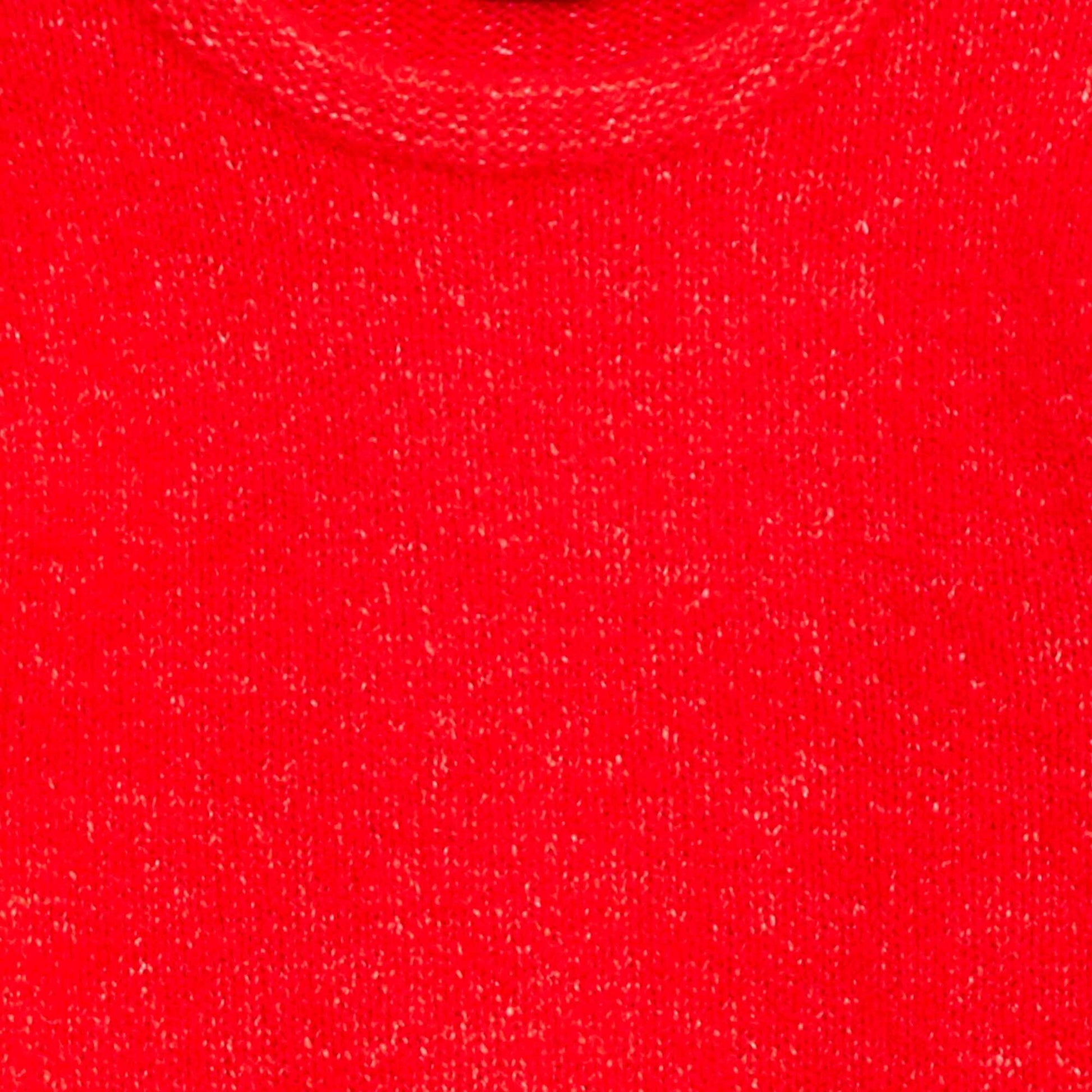 Warm Balloon Sleeve Sweater RED