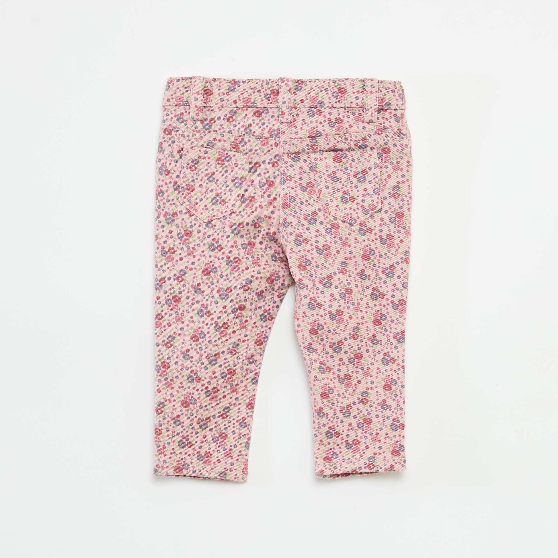 Slim Floral Jeans PURPLE