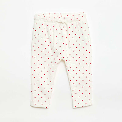 Patterned Jogger Trousers WHITE
