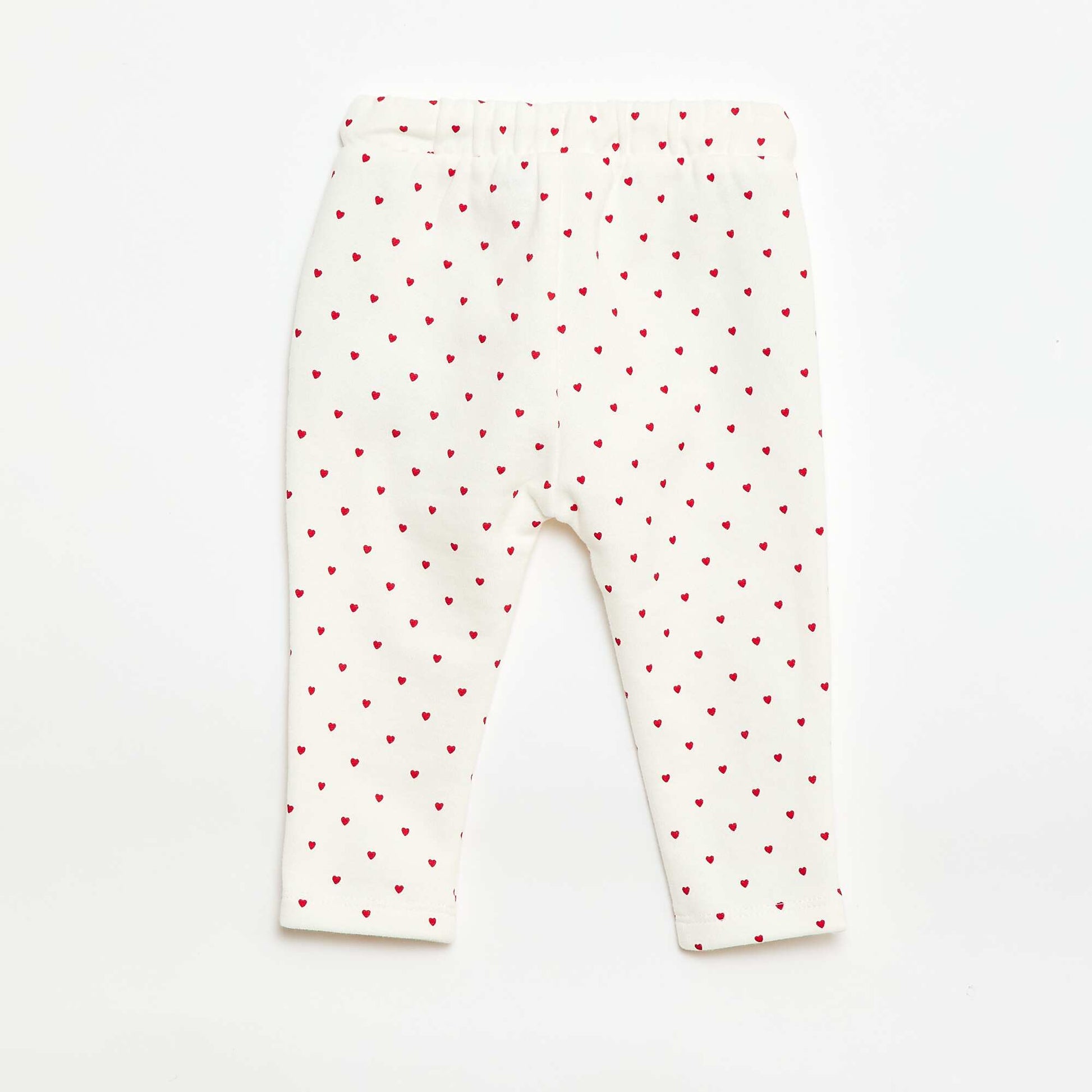 Patterned Jogger Trousers WHITE