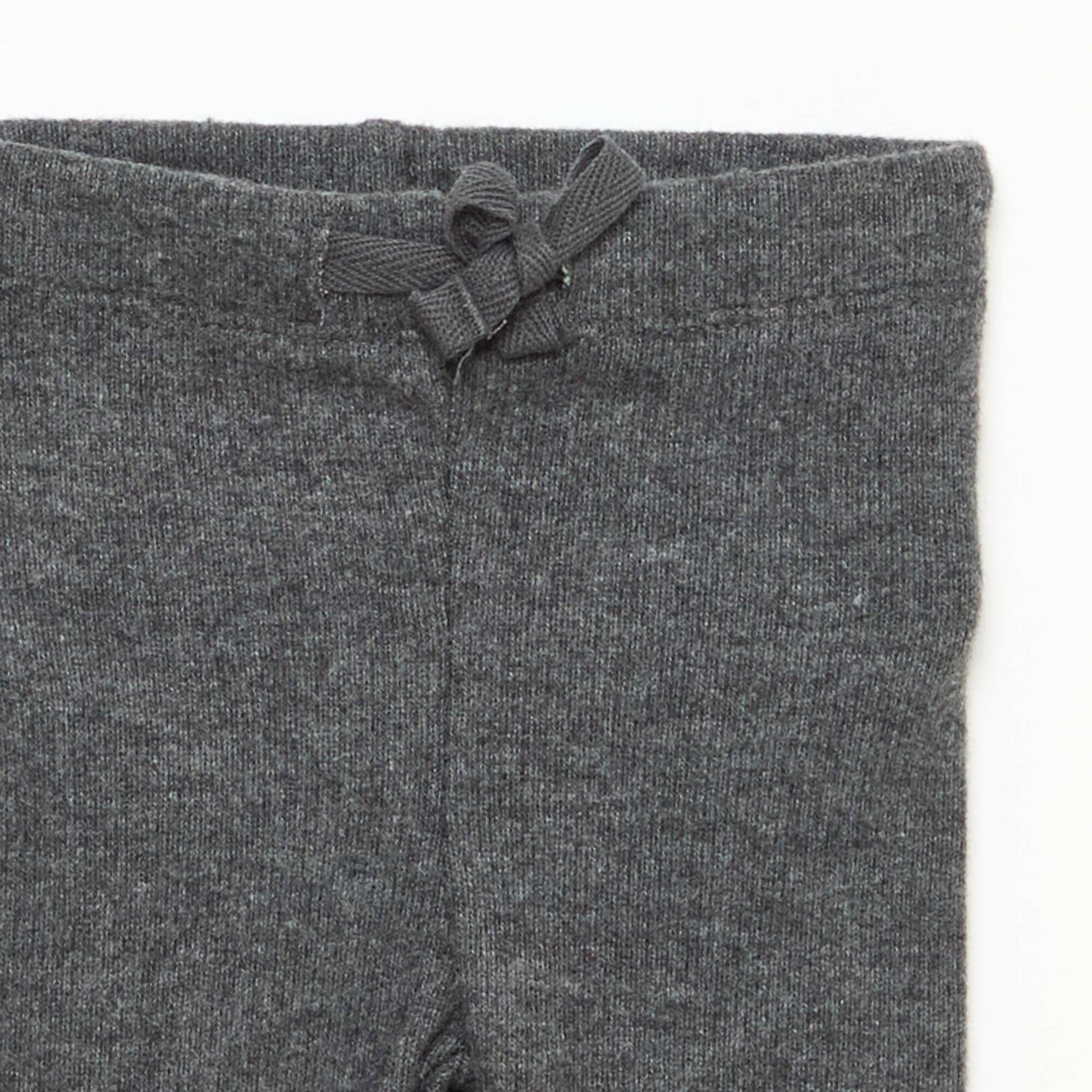 2-Pack of Snuggly Knit Leggings GREY