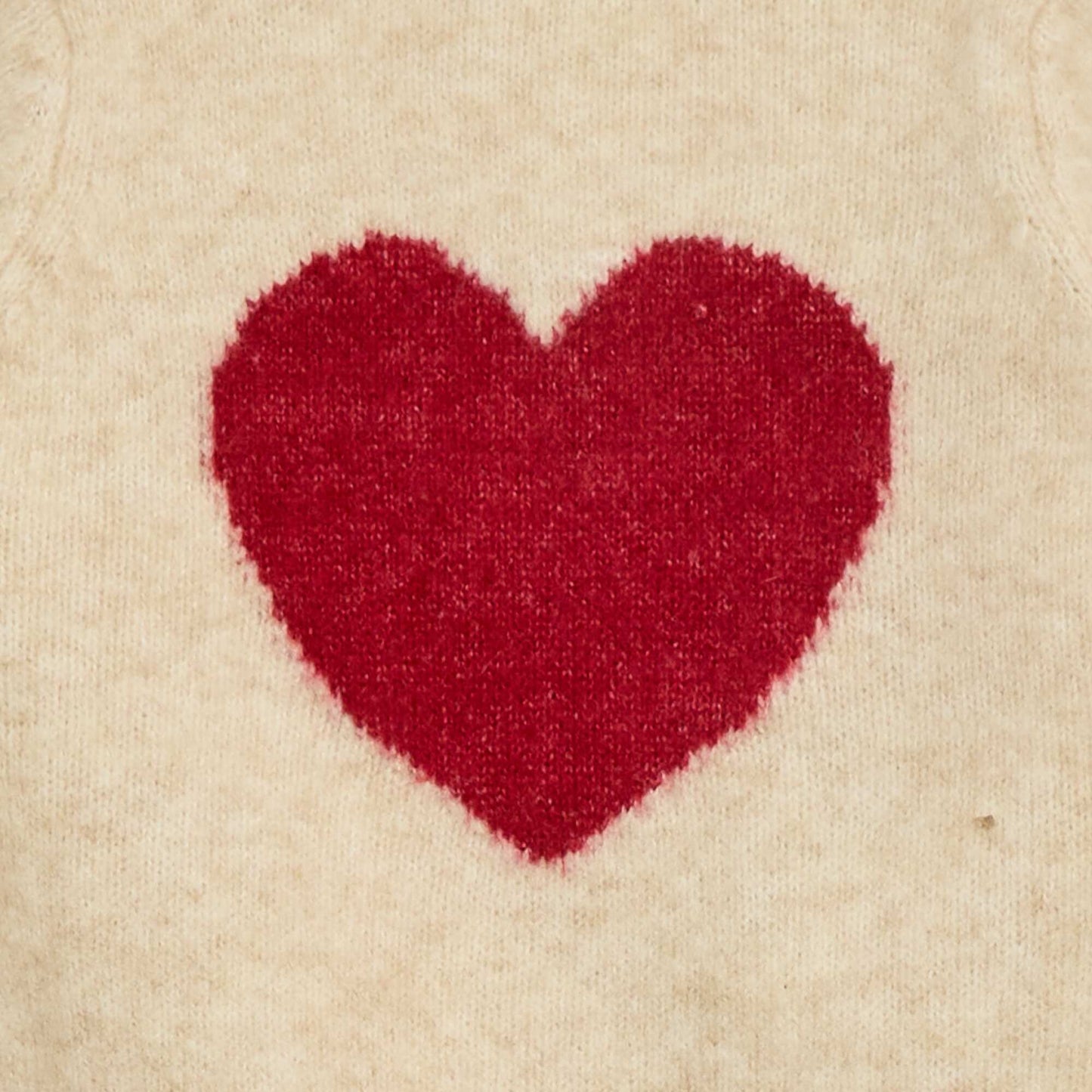Knitted Sweater with Embroidery BEIGE