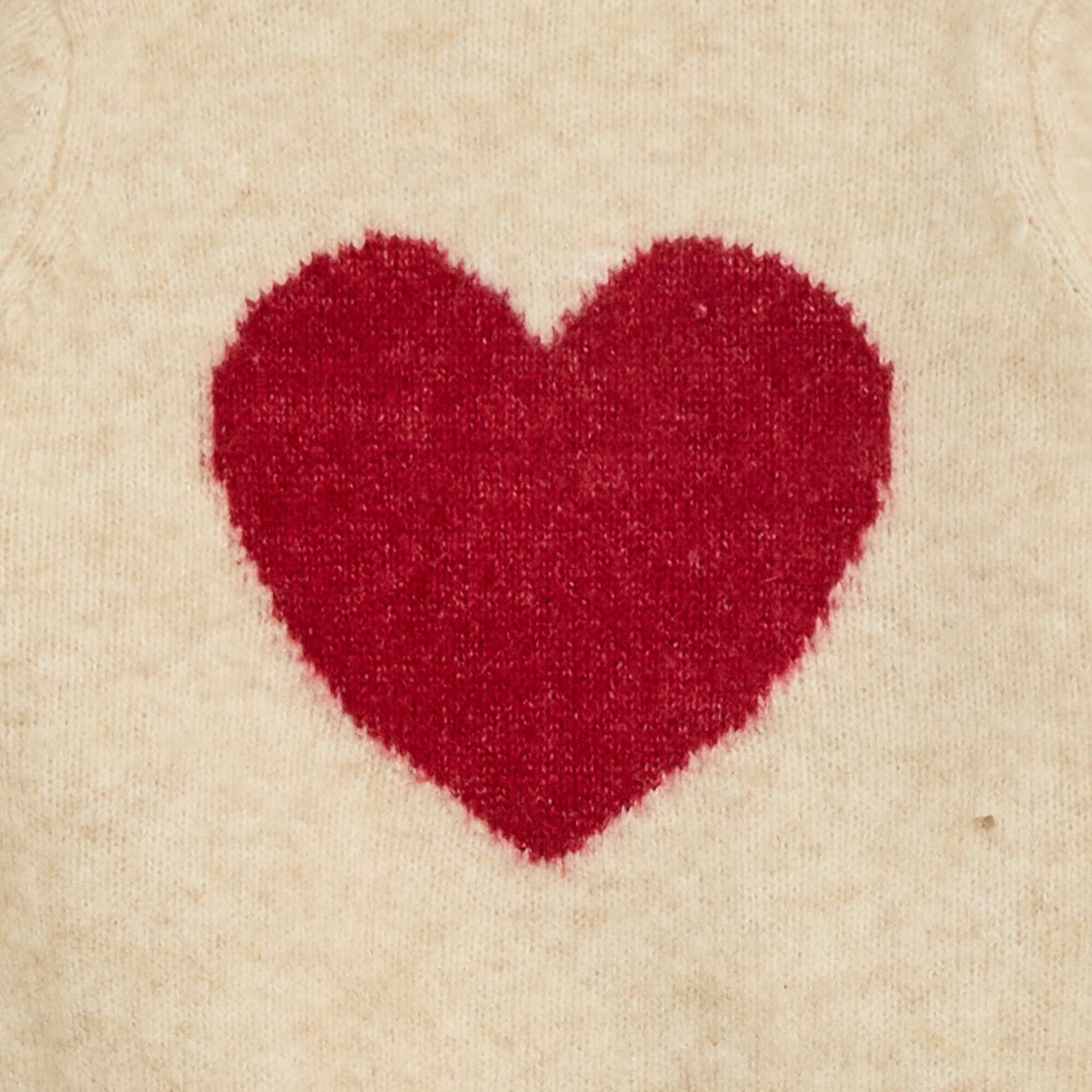 Knitted Sweater with Embroidery BEIGE